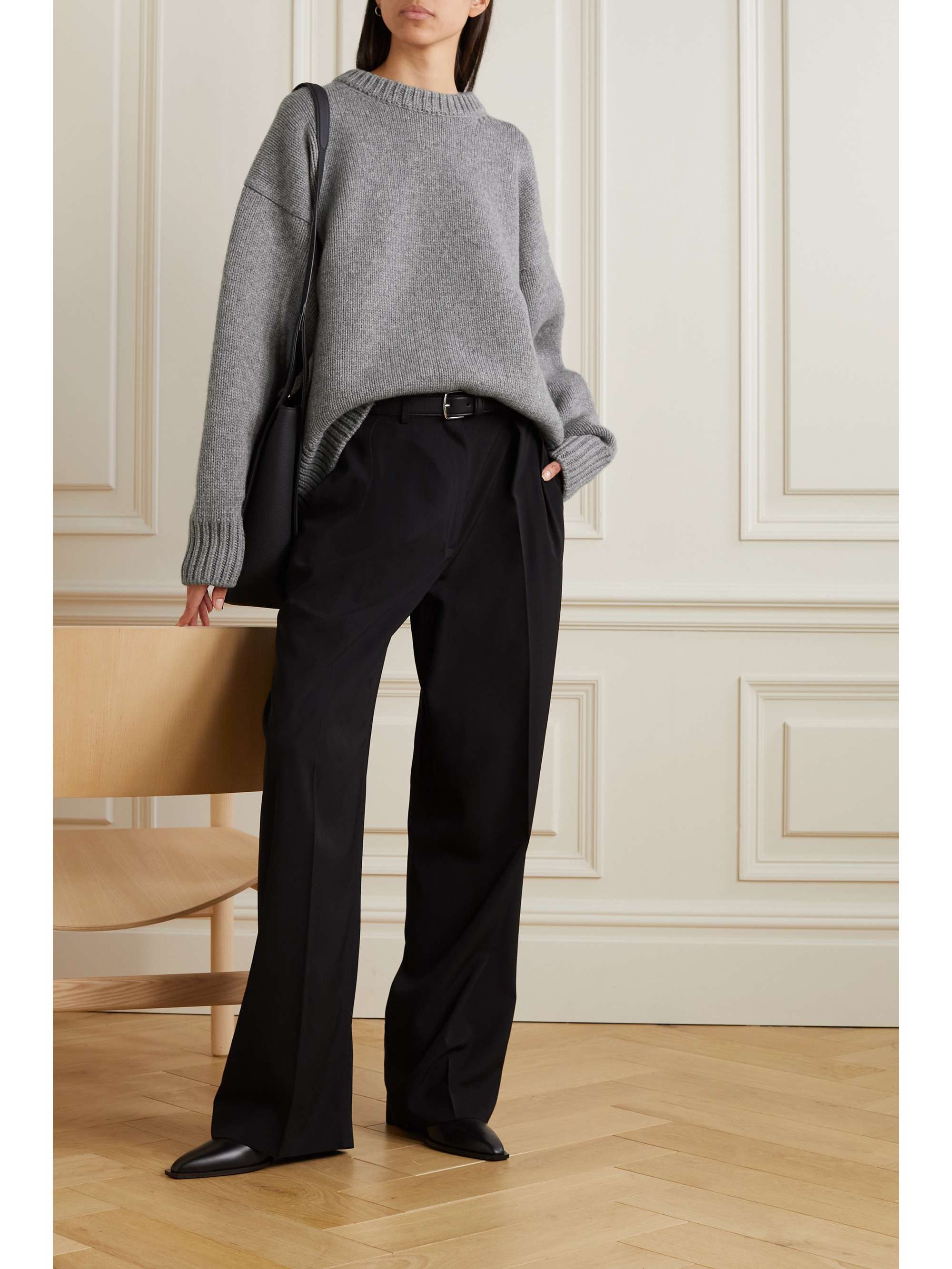 THE ROW Essentials Igor crepe straight-leg pants