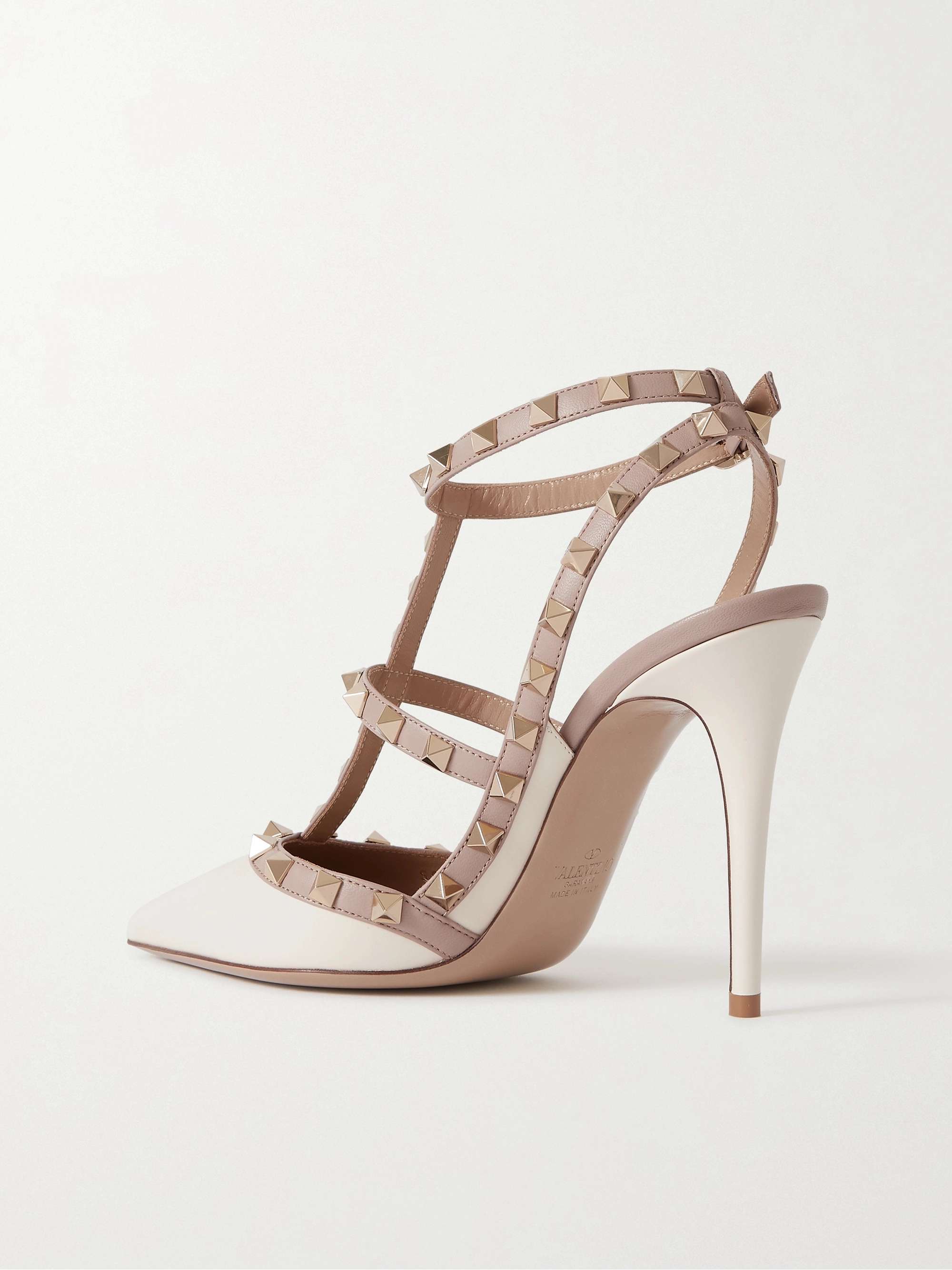 VALENTINO GARAVANI Rockstud 100 leather pumps | NET-A-PORTER