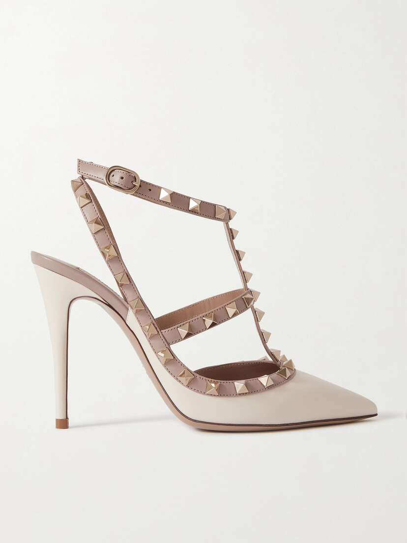 Valentino Garavani Rockstud 100 Leather Pumps
