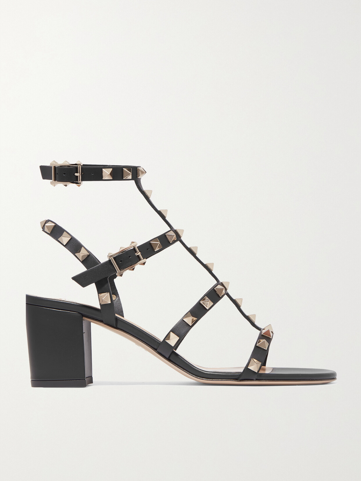 Valentino Garavani - Rockstud 60 Leather Sandals - Black