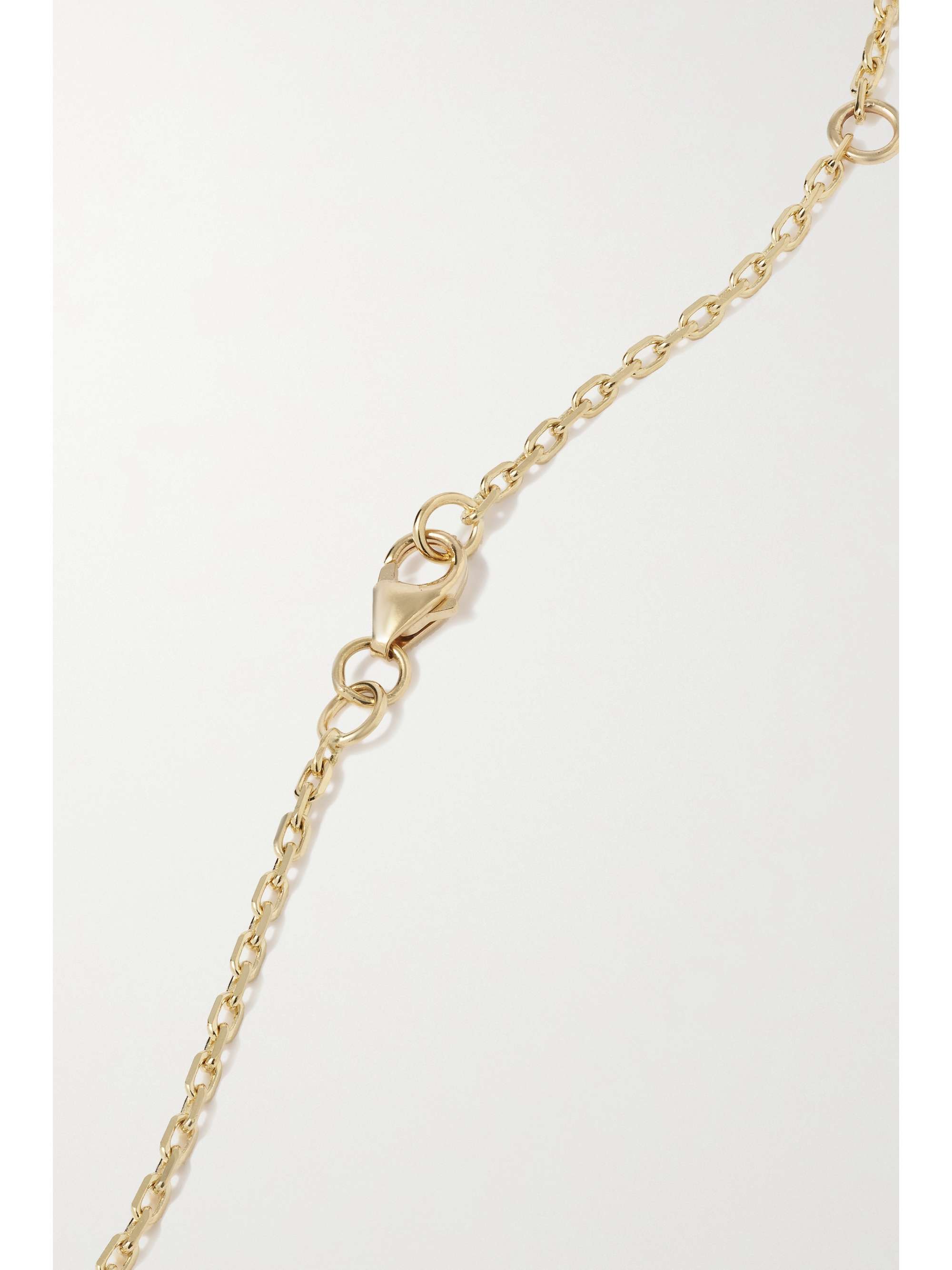 GEMELLA Sweetheart 18-karat gold, sapphire and turquoise necklace