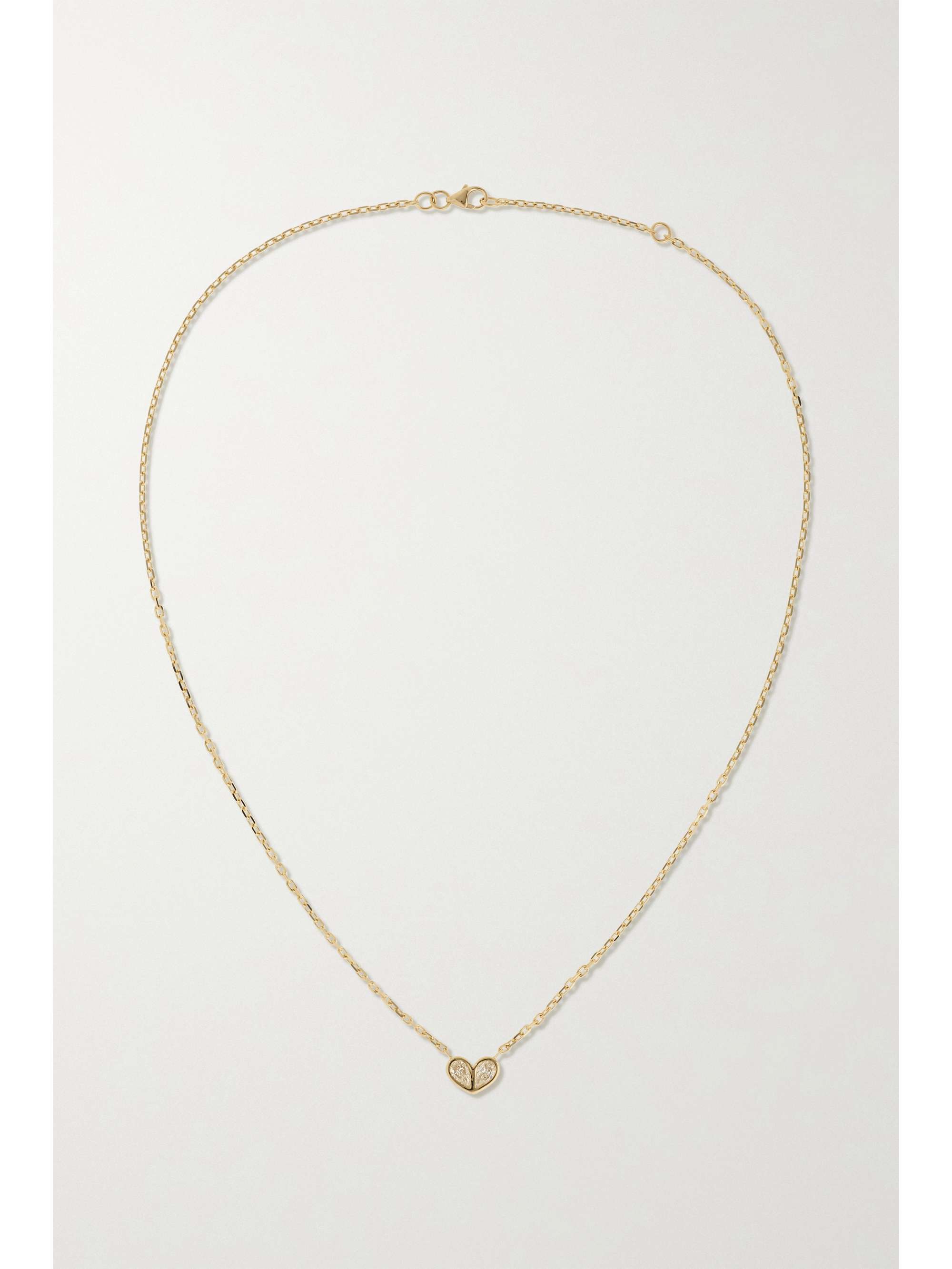 GEMELLA Sweetheart 18-karat gold, sapphire and turquoise necklace