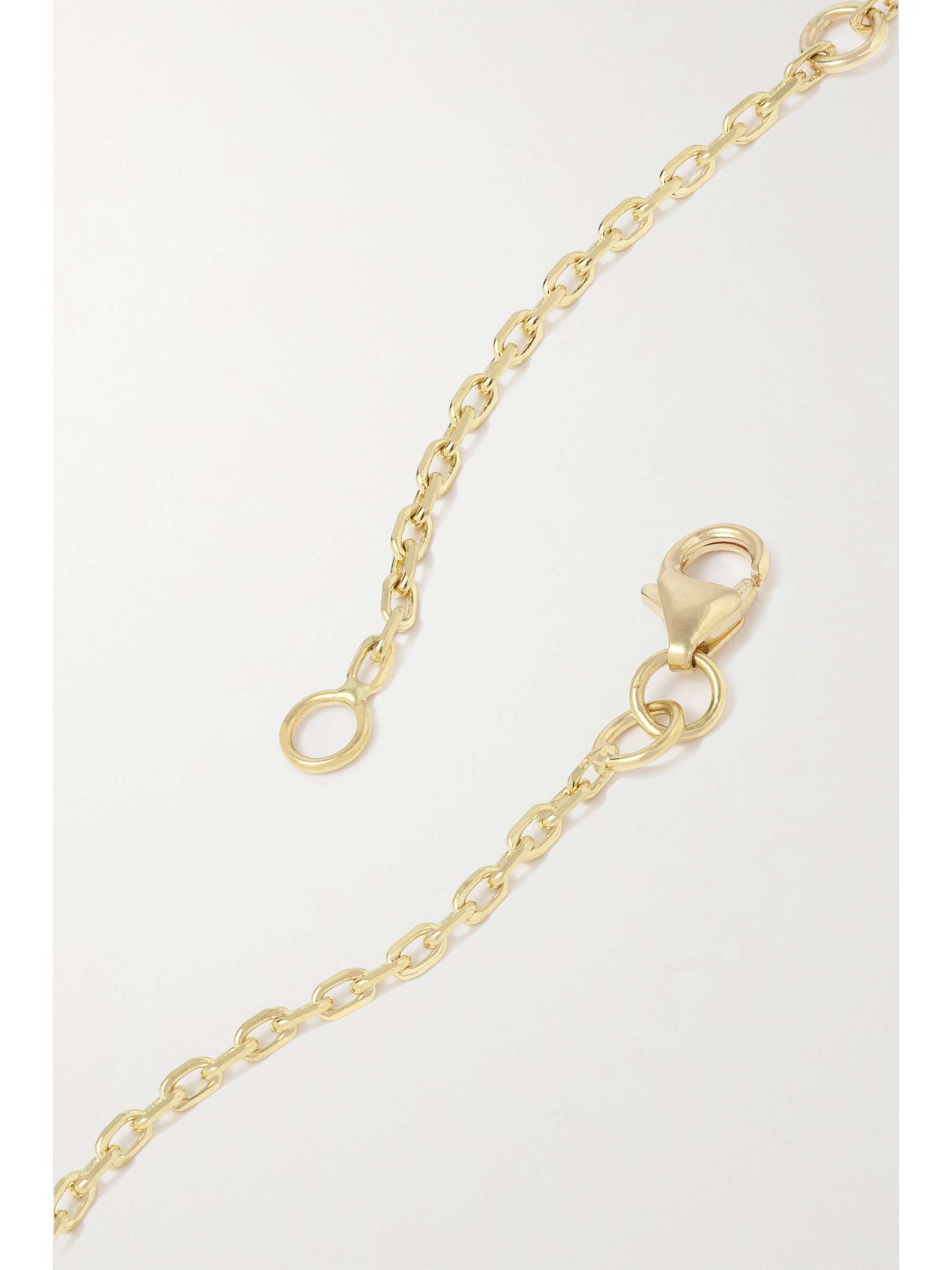 GEMELLA Sweetheart 18-karat gold, sapphire and turquoise necklace