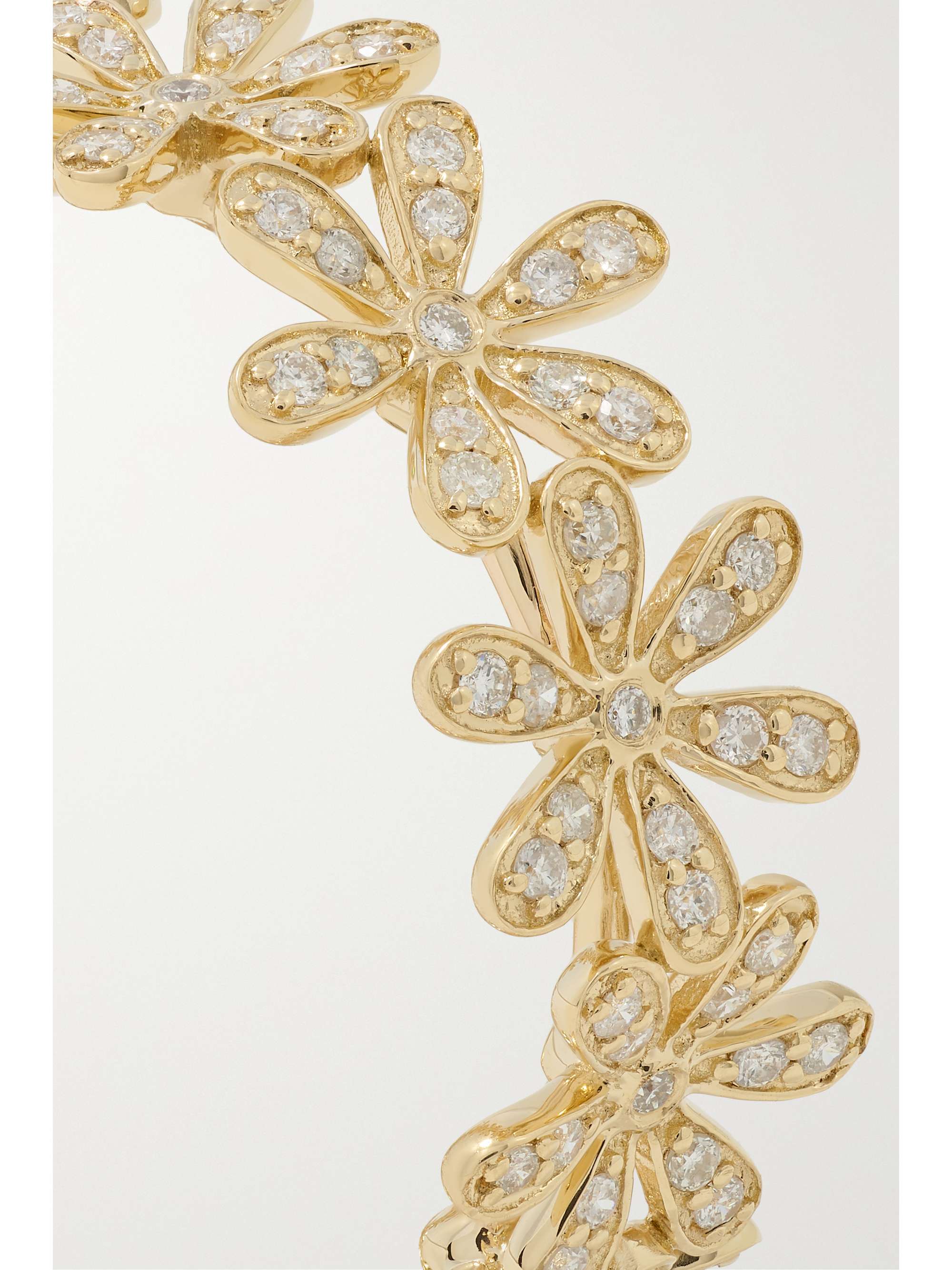 SYDNEY EVAN Daisy Eternity 14-karat gold diamond ring