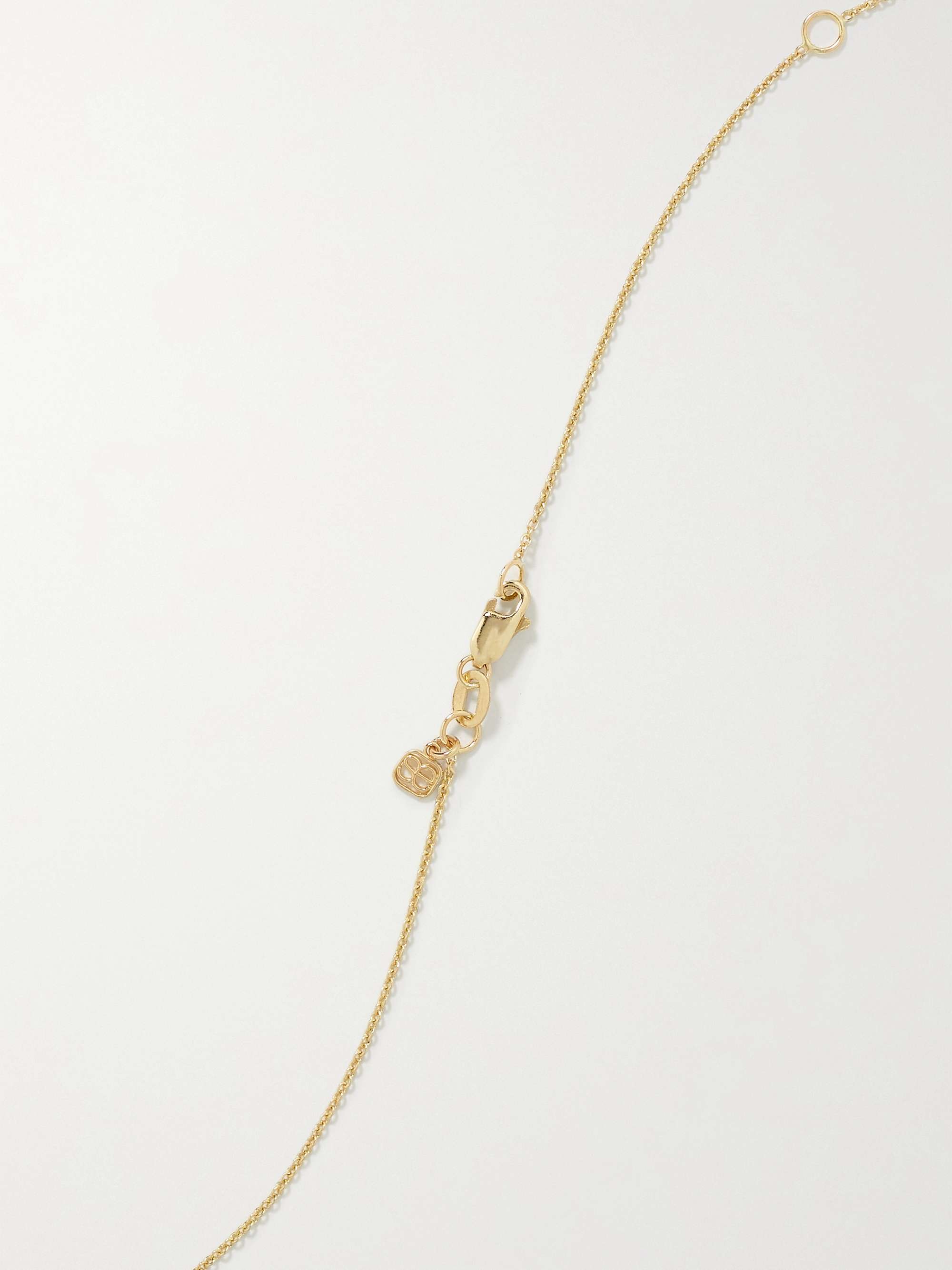 SYDNEY EVAN Lobster 14-karat gold diamond necklace