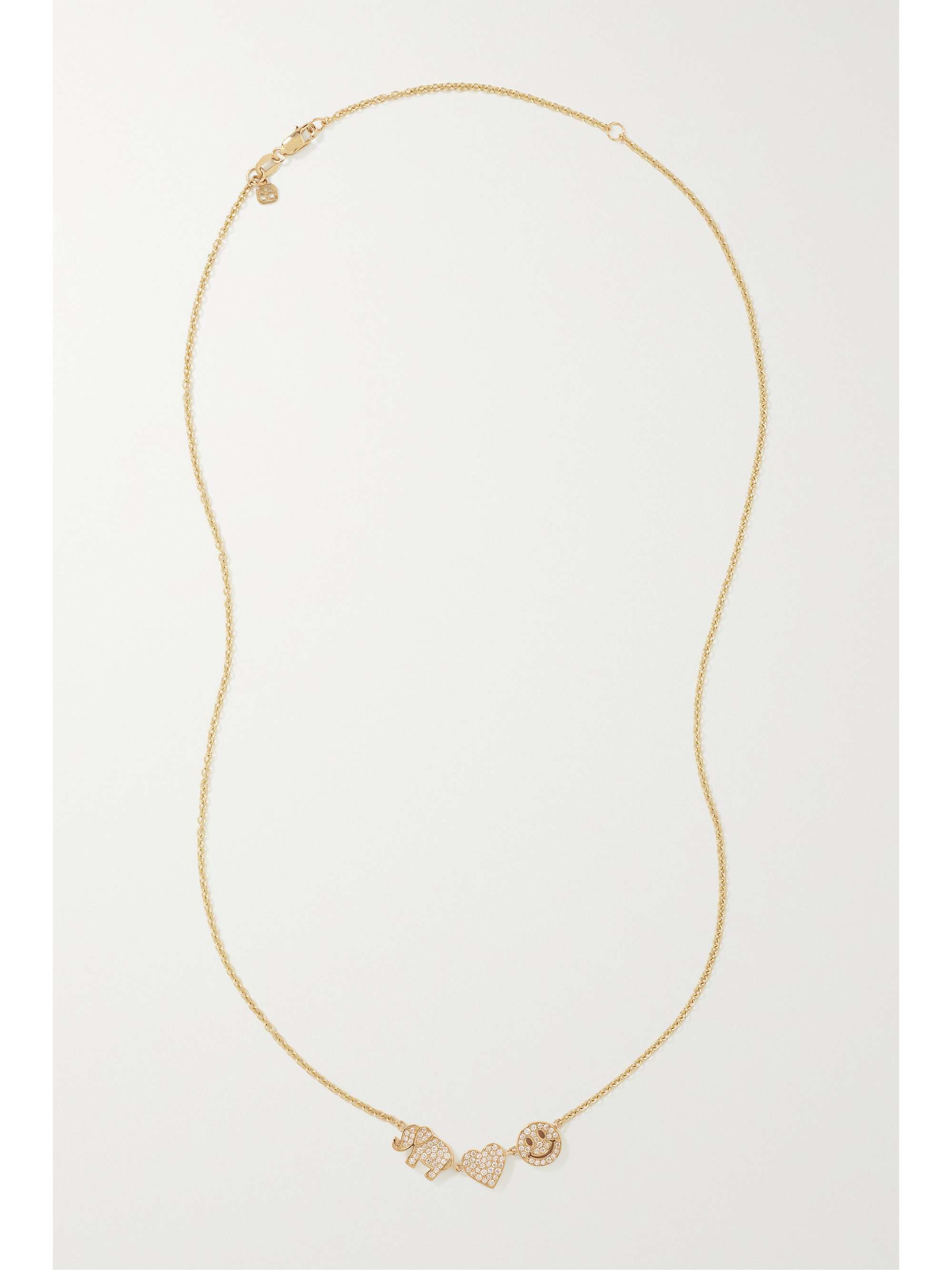SYDNEY EVAN Icon 14-karat gold diamond necklace