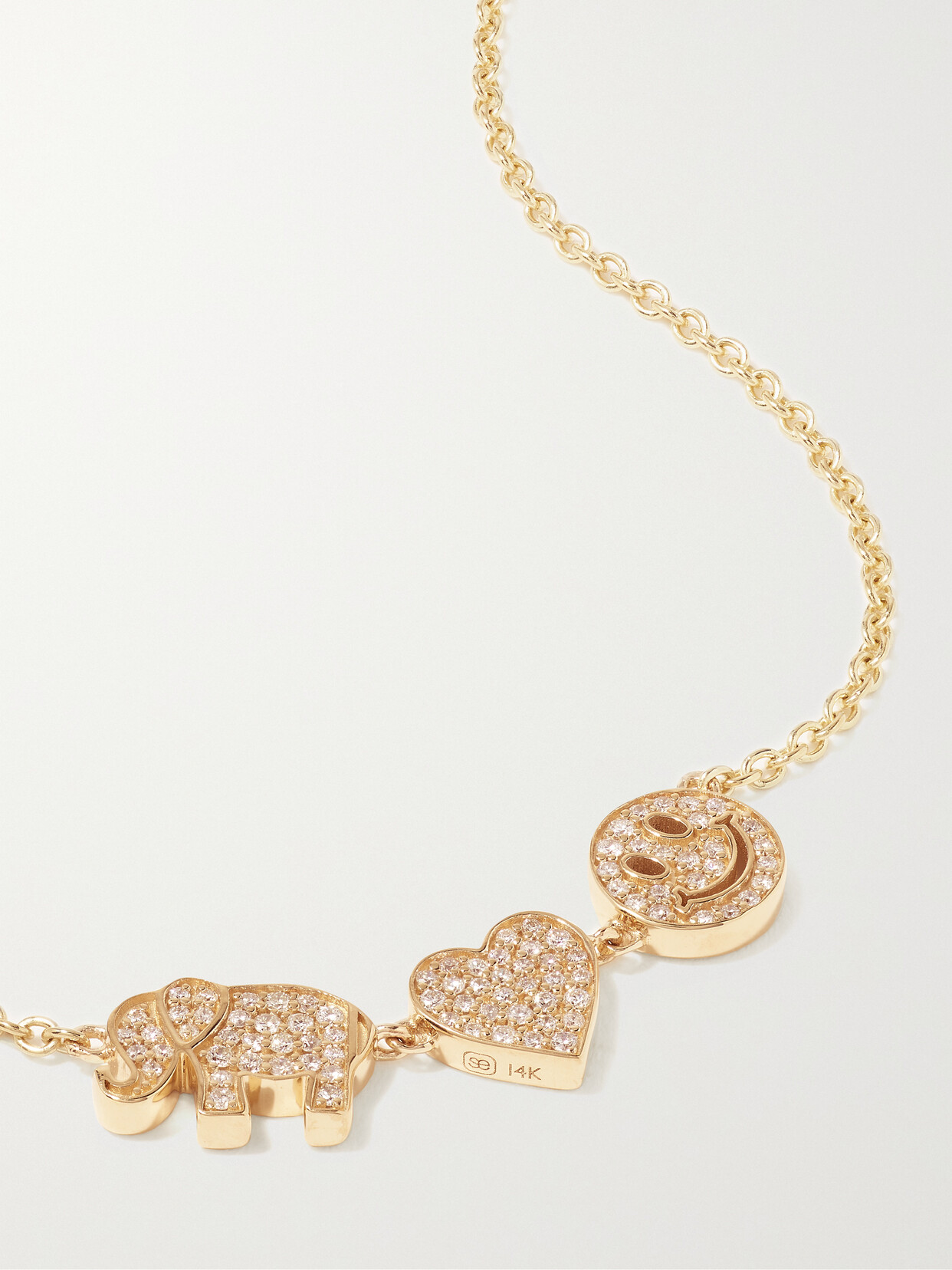 Sydney Evan Icon 14-karat  Diamond Necklace