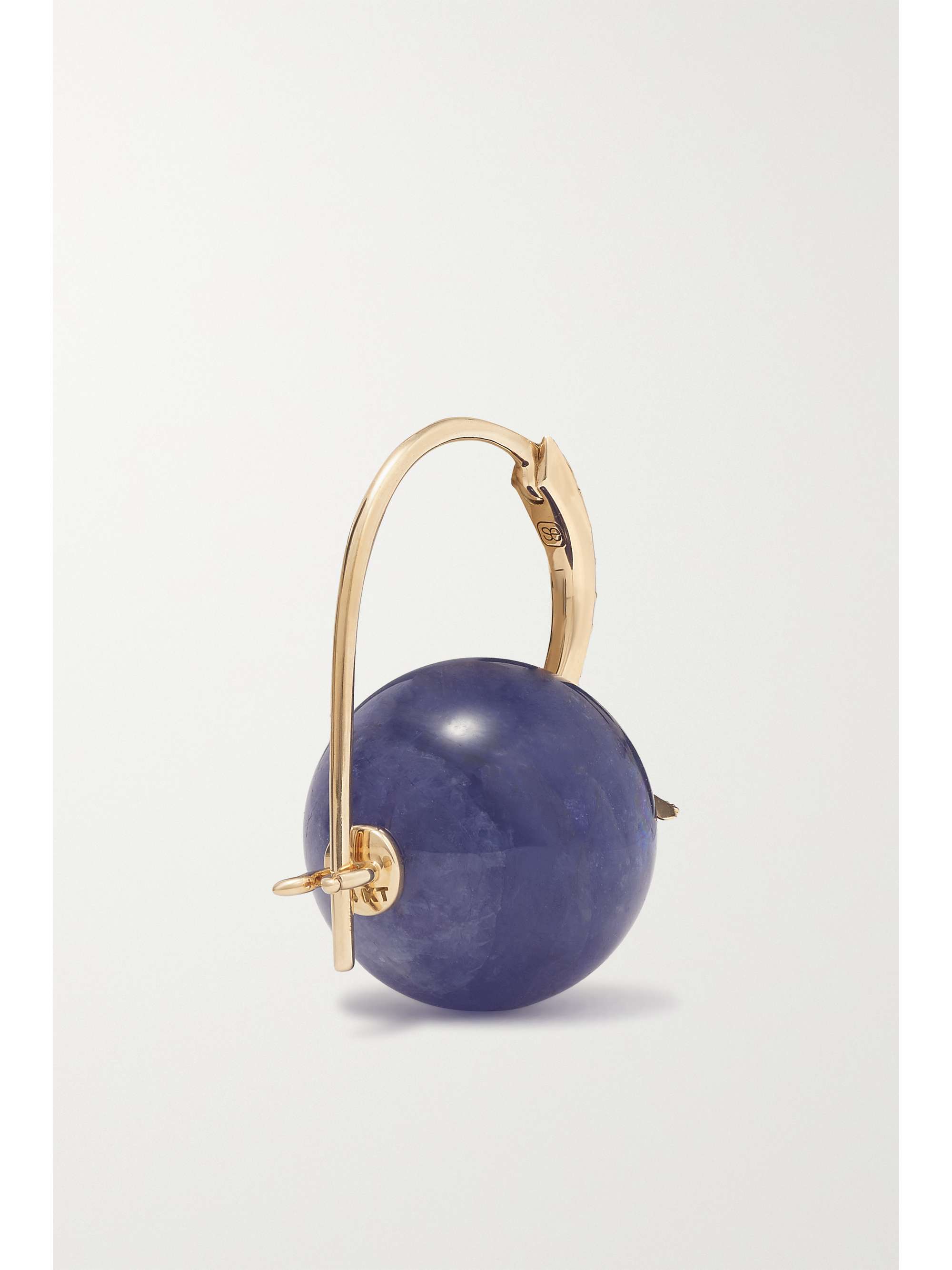 SYDNEY EVAN Starburst 14-karat gold, kyanite and diamond earrings