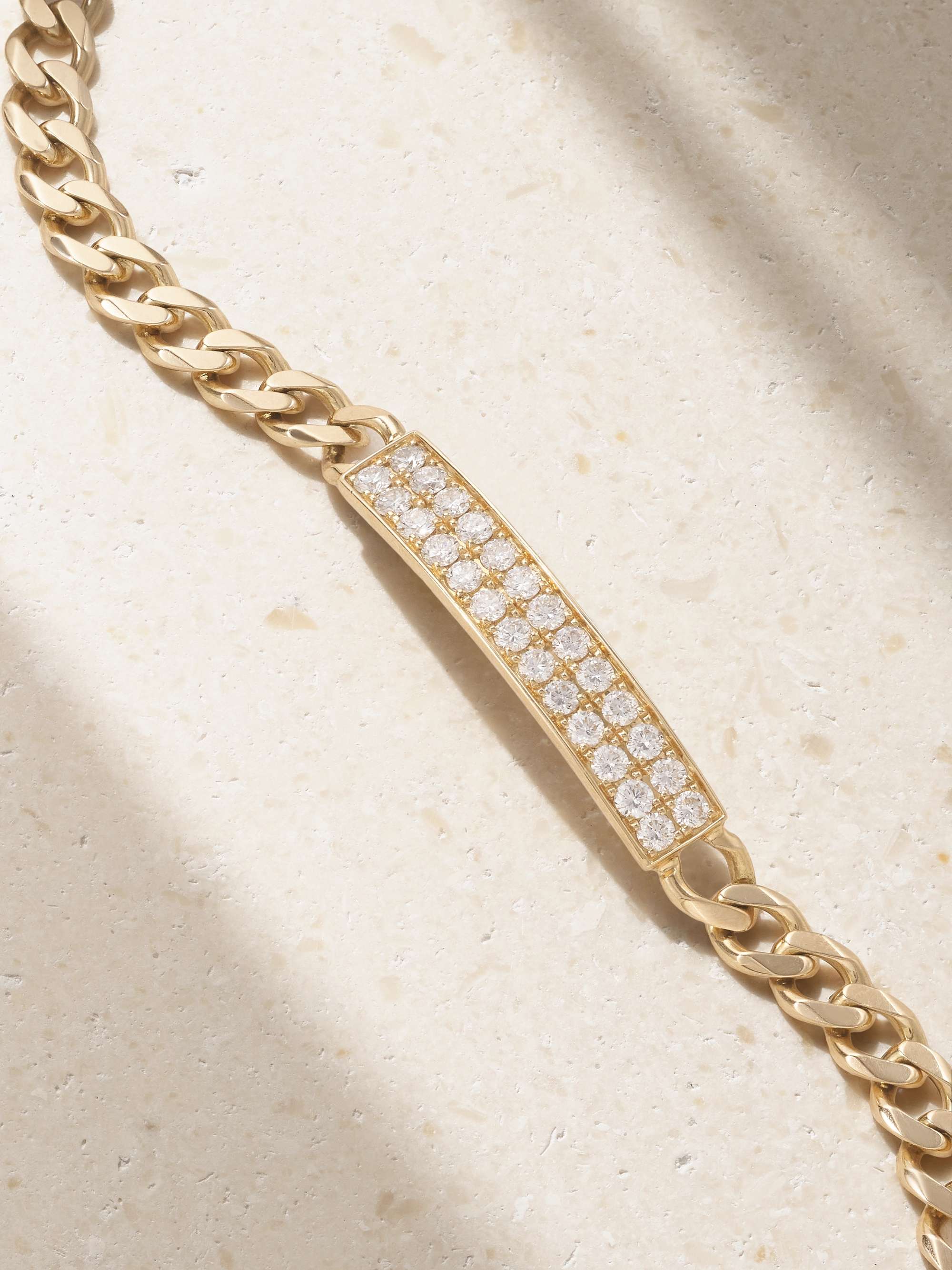SYDNEY EVAN 14-karat gold diamond bracelet