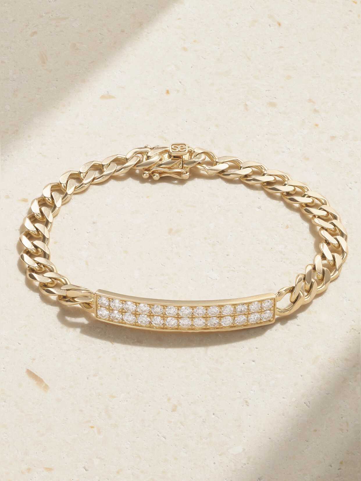 Sydney Evan 14-karat Gold Diamond Bracelet