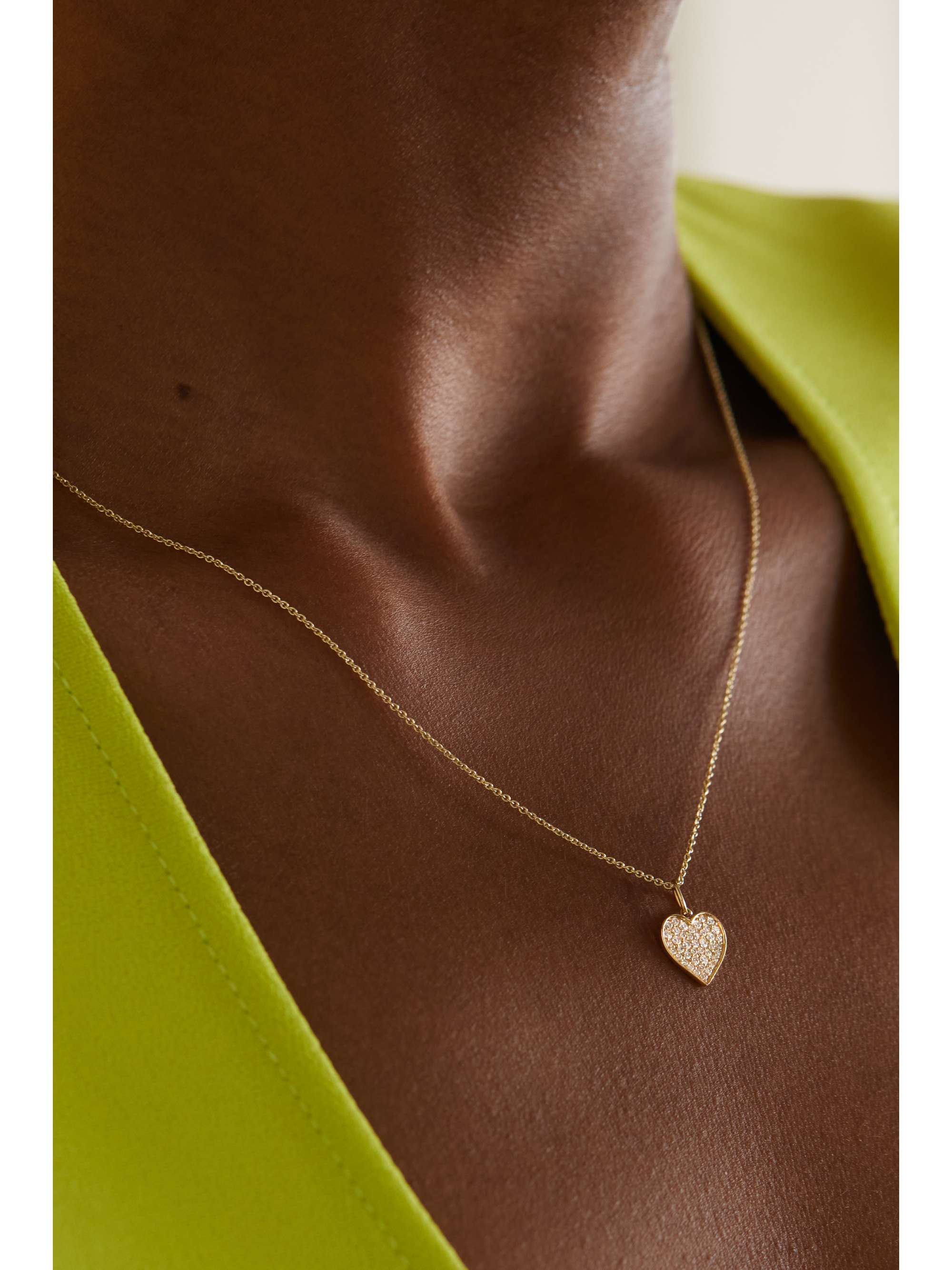 The Dylan Mini Heart Necklace-Gold main image 1