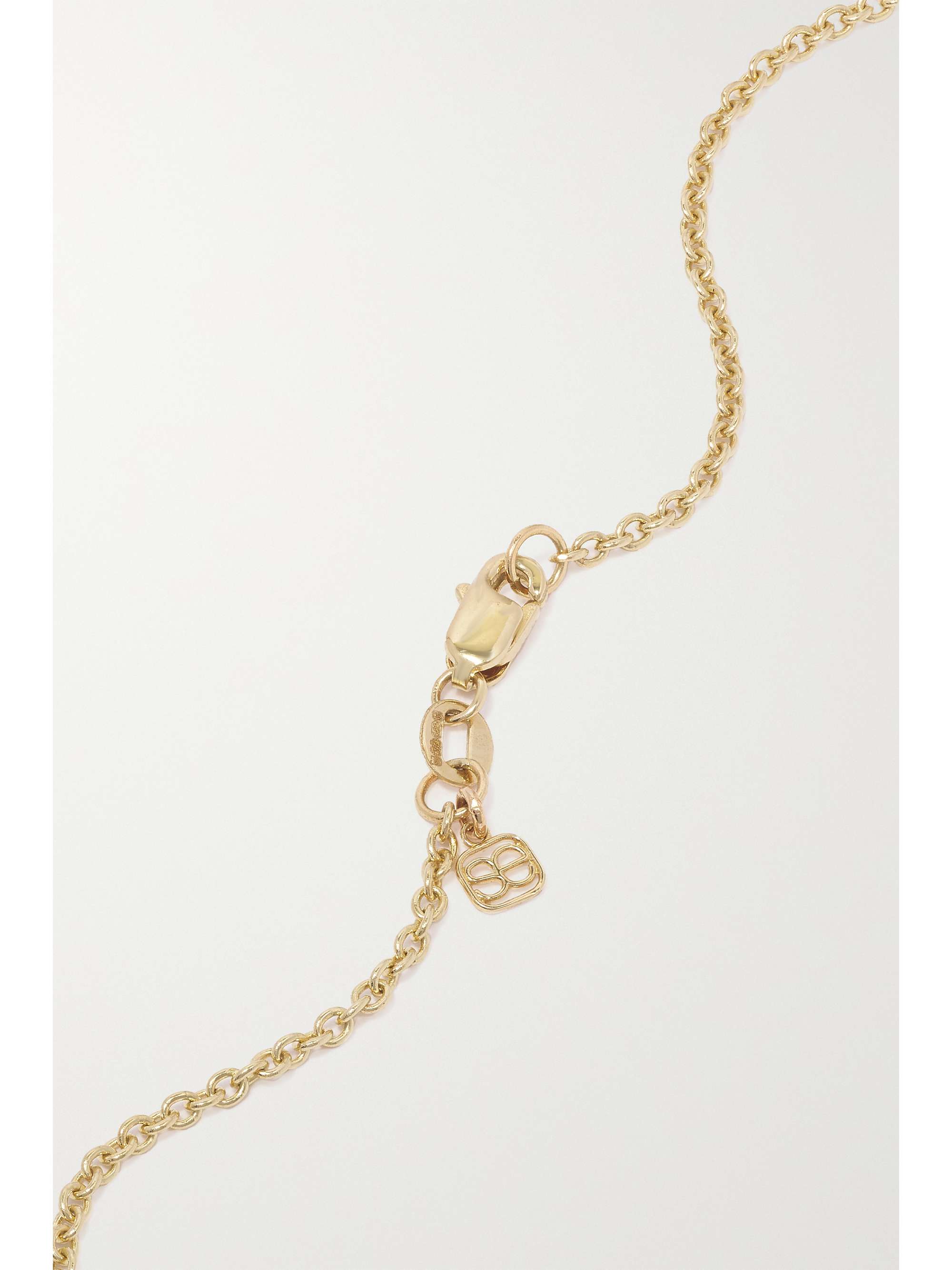 SYDNEY EVAN Evil Eye 14-karat gold diamond necklace
