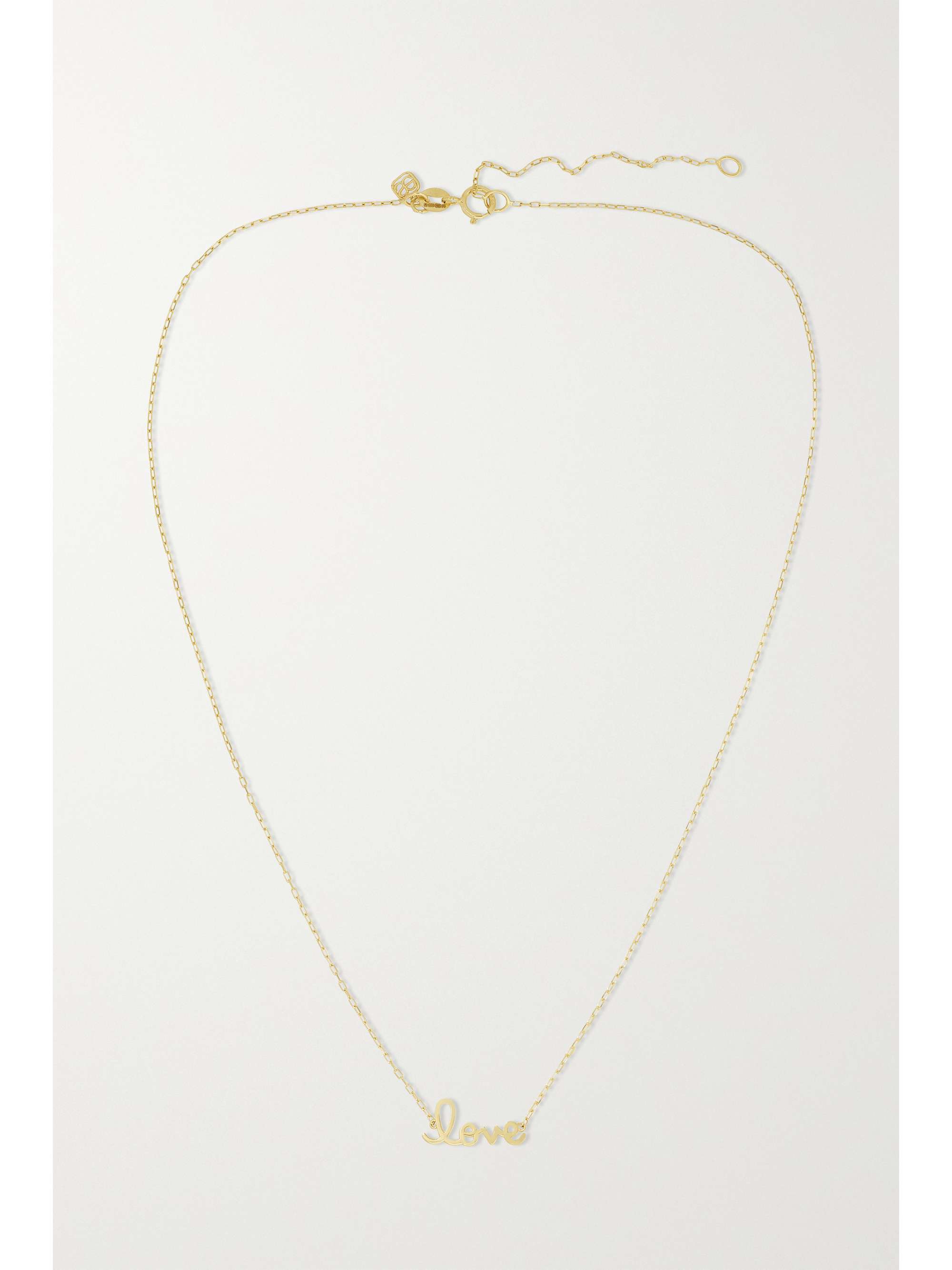 SYDNEY EVAN Tiny Love 14-karat gold necklace