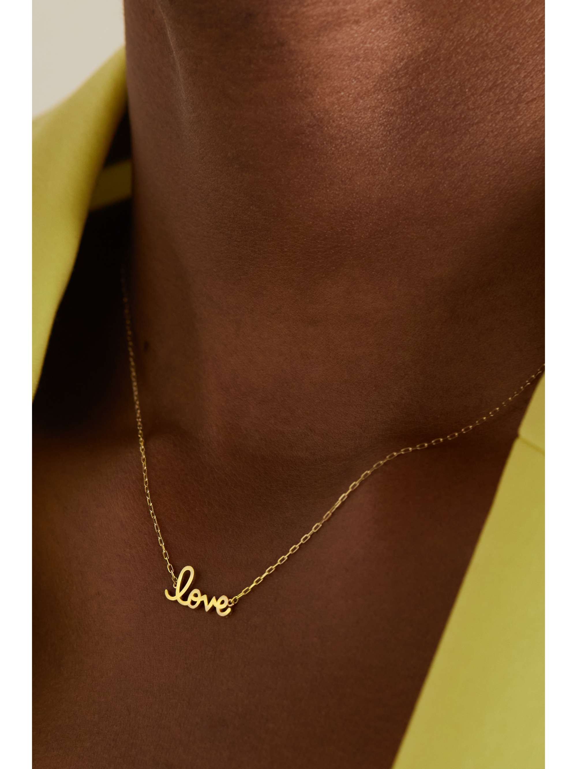 SYDNEY EVAN Tiny Love 14-karat gold necklace