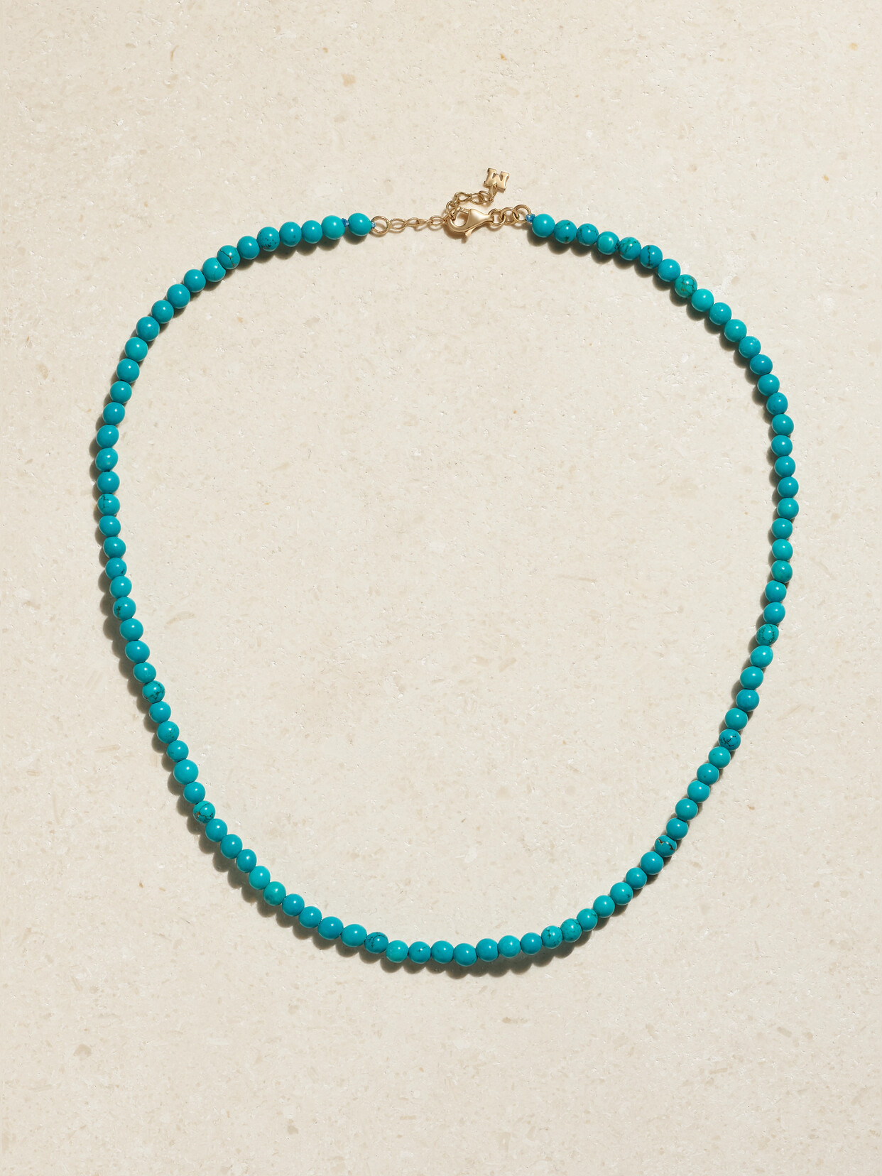 Mateo 14-karat Gold Turquoise Necklace