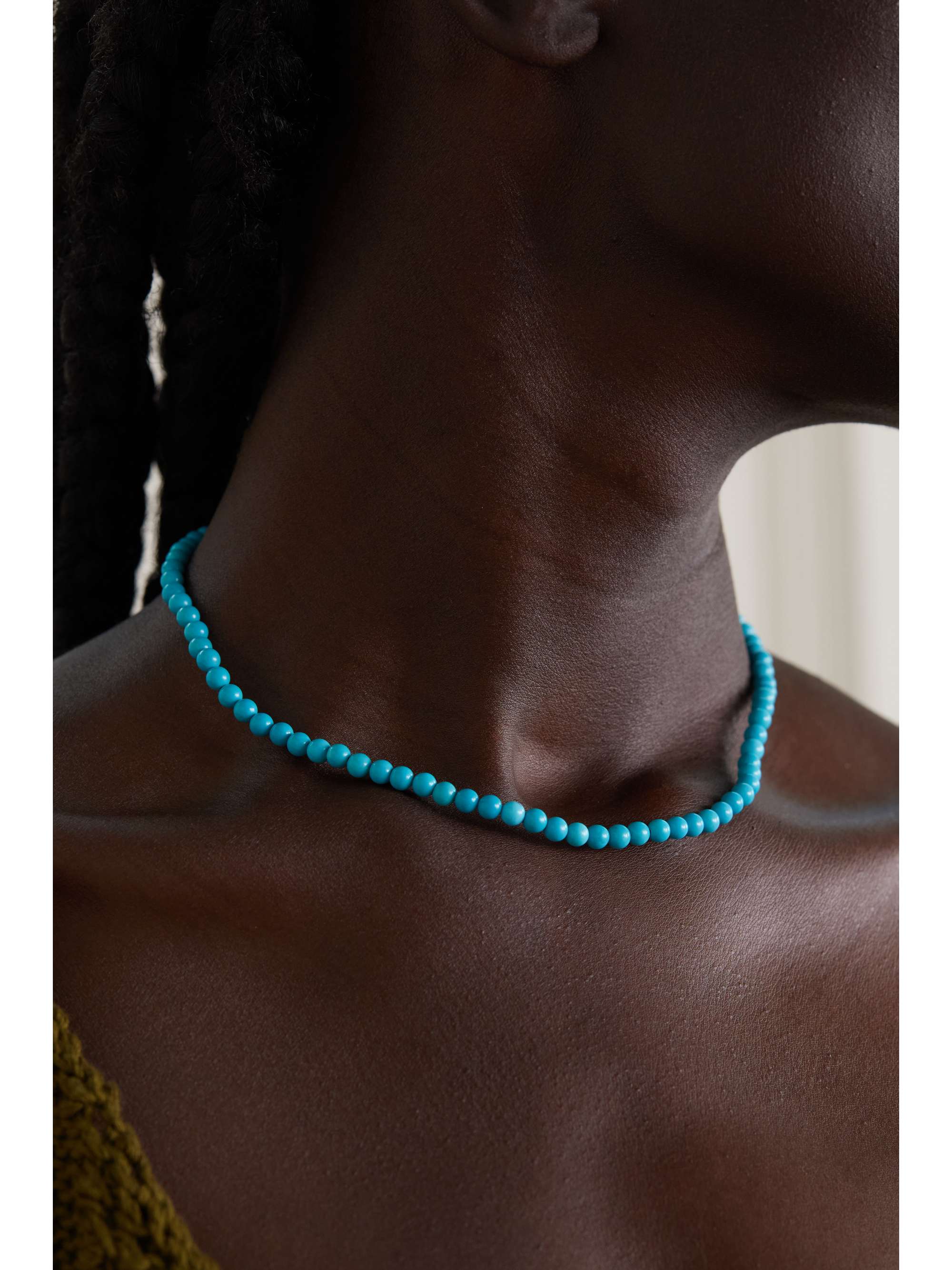14 karat gold turquoise necklace