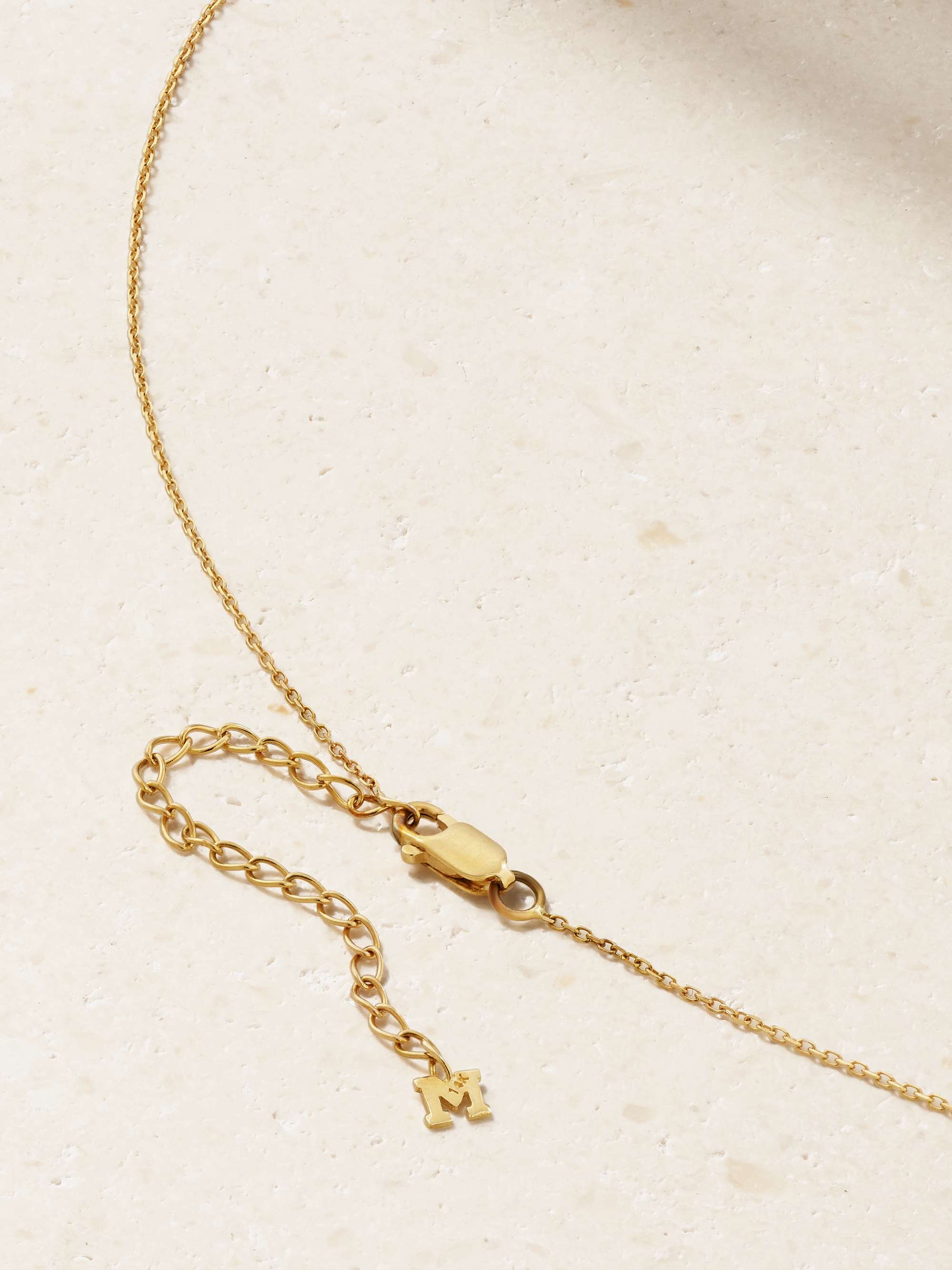 MATEO 14-karat gold lapis lazuli necklace