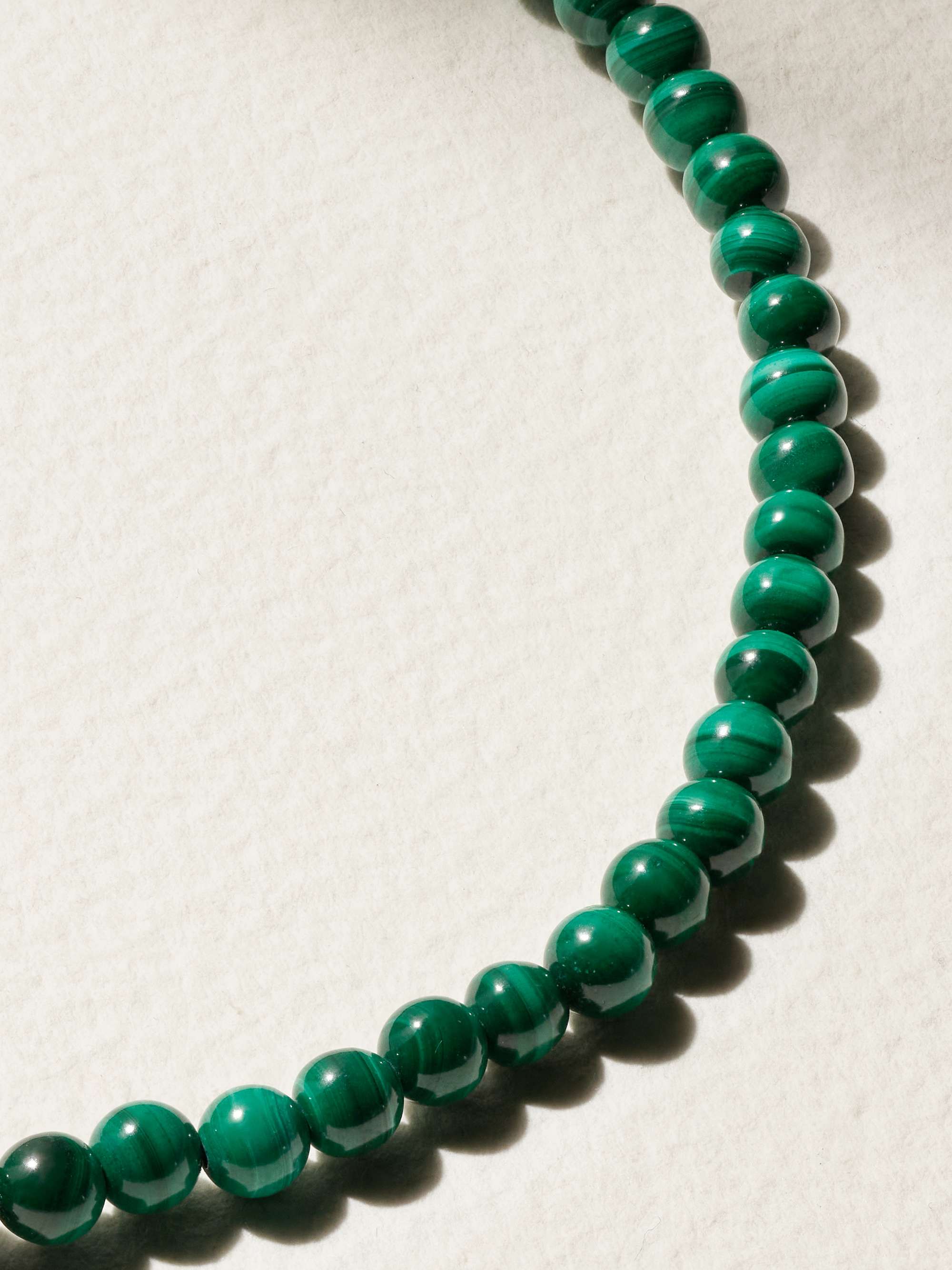 MATEO 14-karat gold malachite necklace