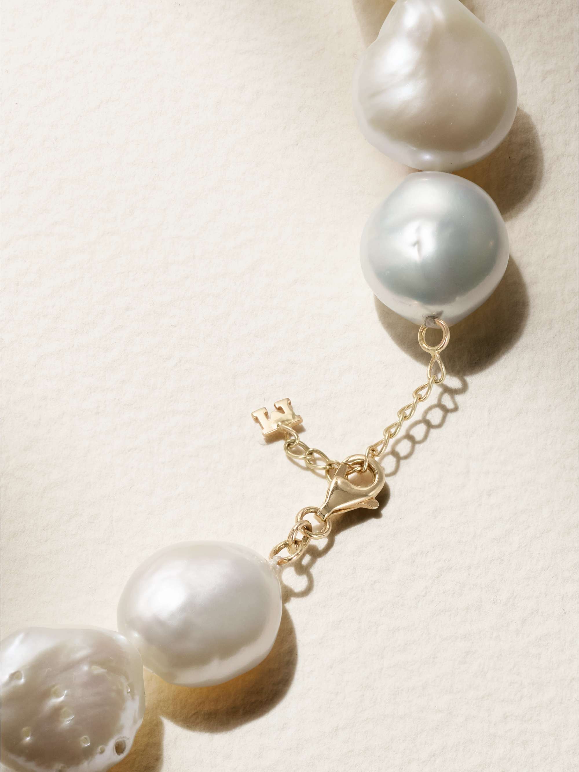 MATEO 14-karat gold pearl necklace