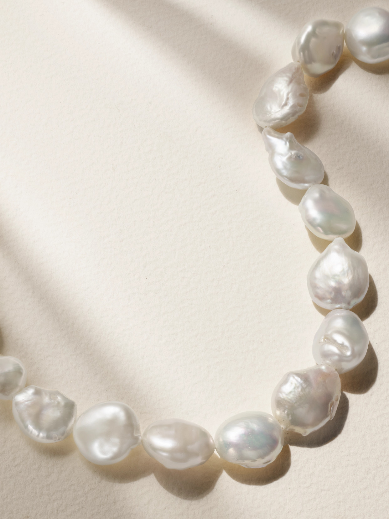 Shop Mateo 14-karat Gold Pearl Necklace