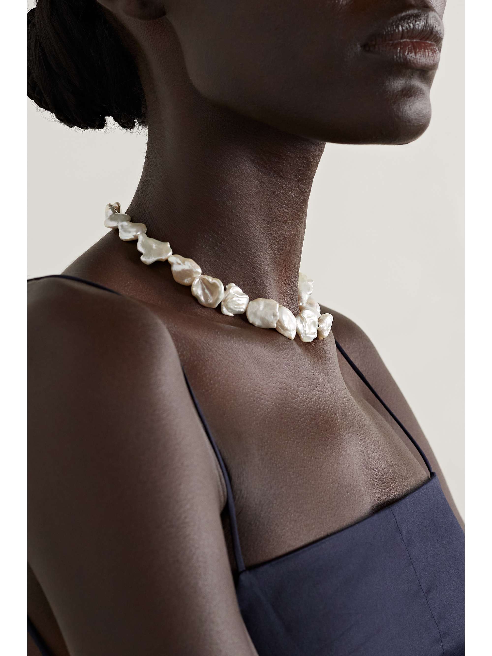 MATEO 14-karat gold pearl necklace