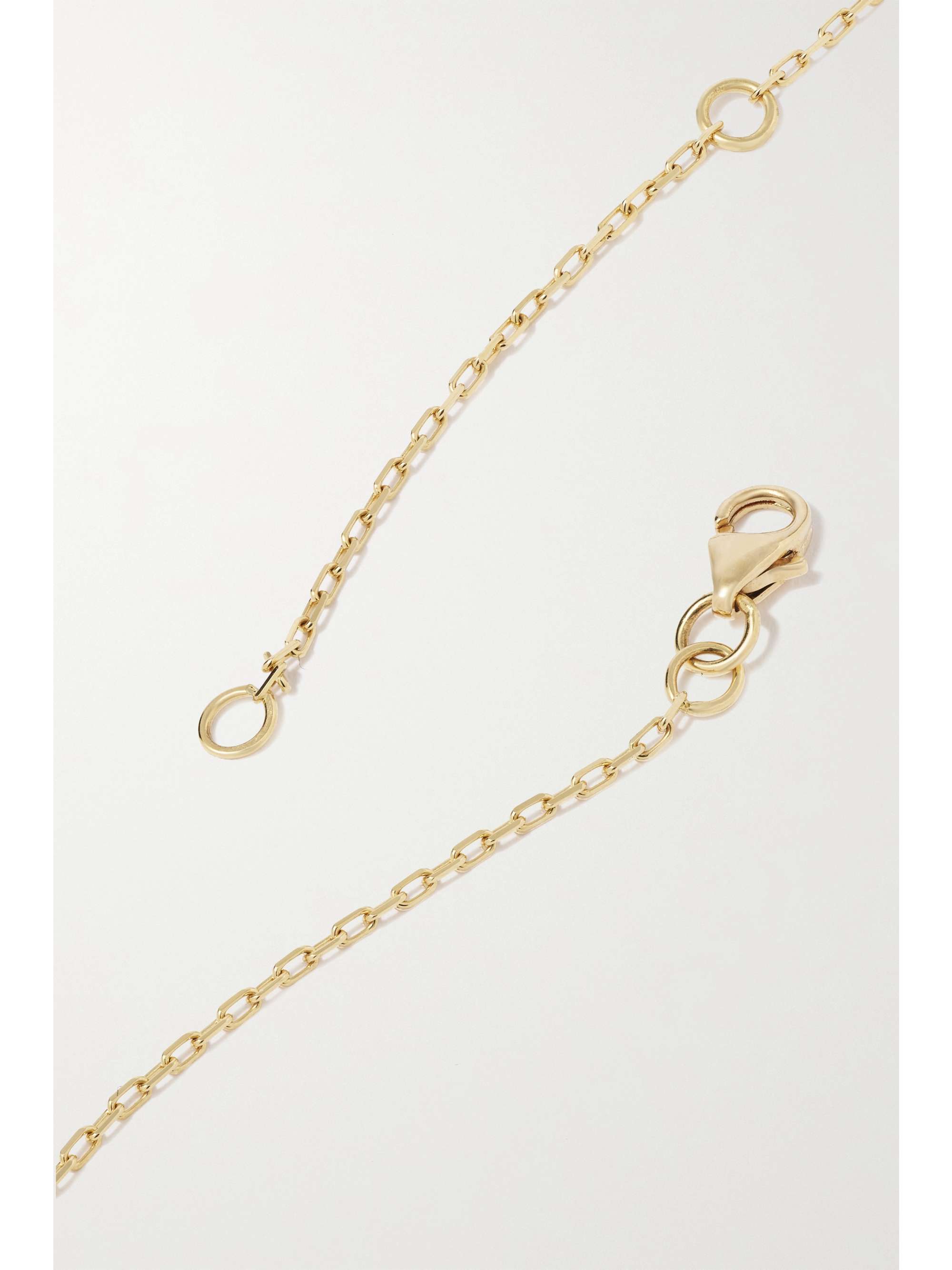 GEMELLA Bubble Bezels 18-karat gold diamond necklace