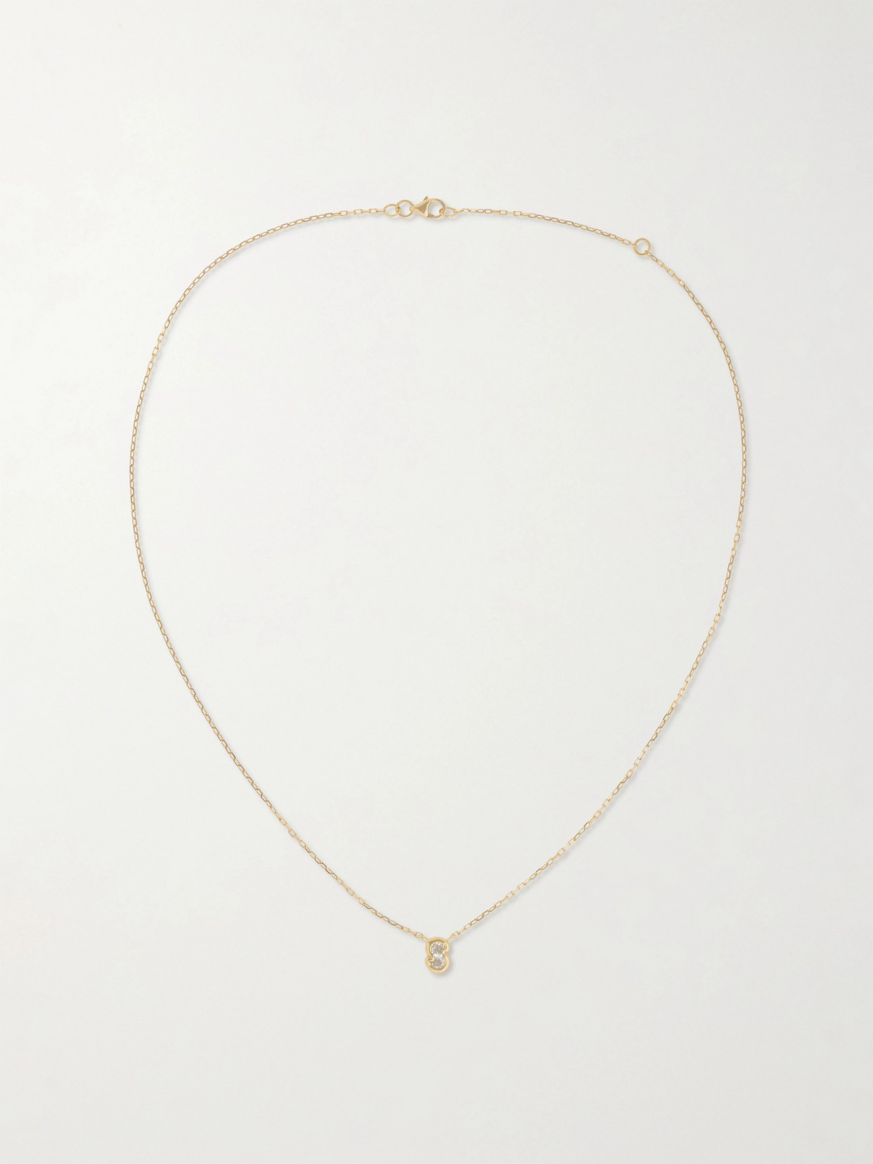 Shop Gemella Bubble Bezels 18-karat Gold Diamond Necklace