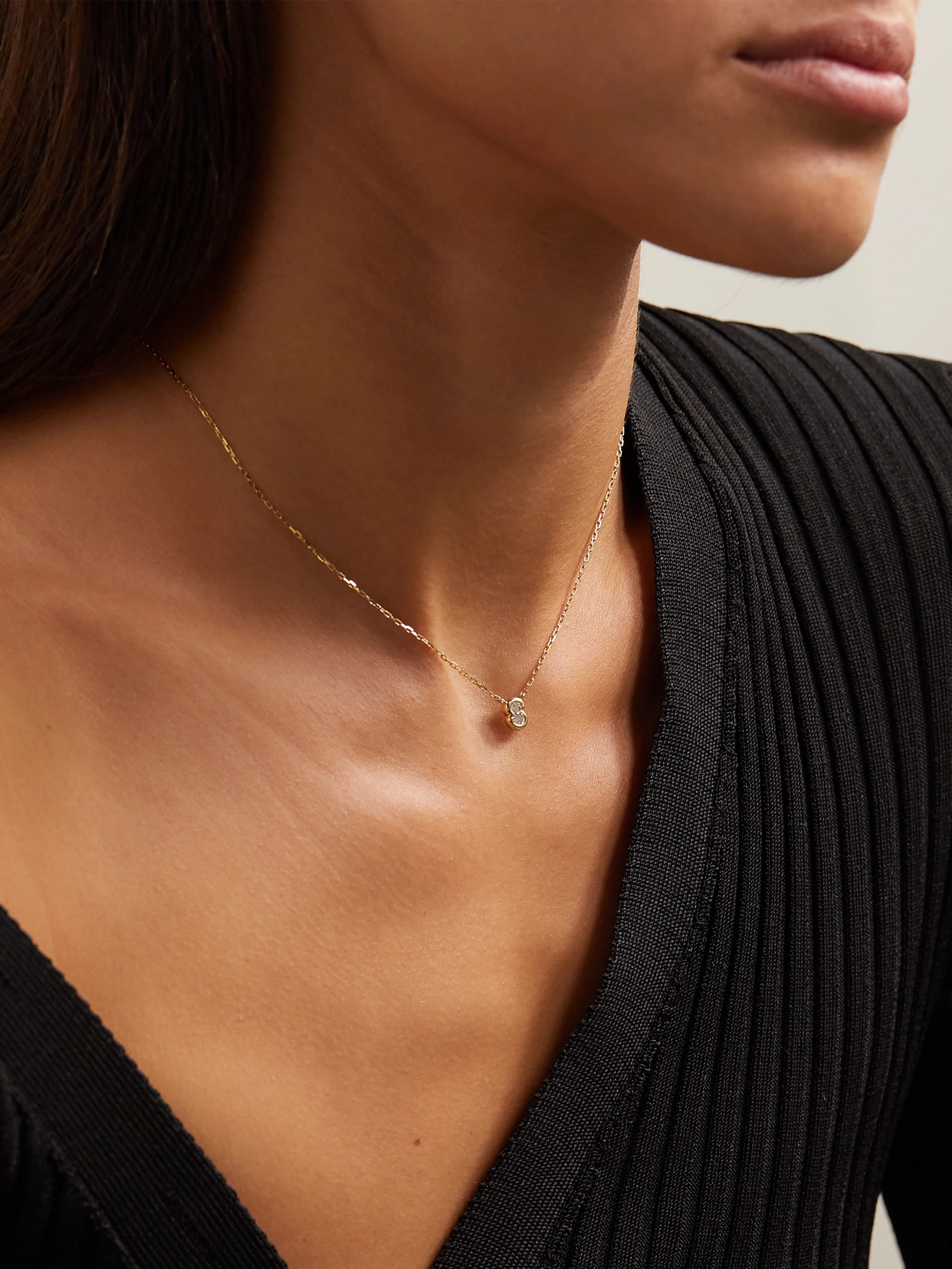 Gemella Bubble Bezels 18-karat Gold Diamond Necklace In Gold