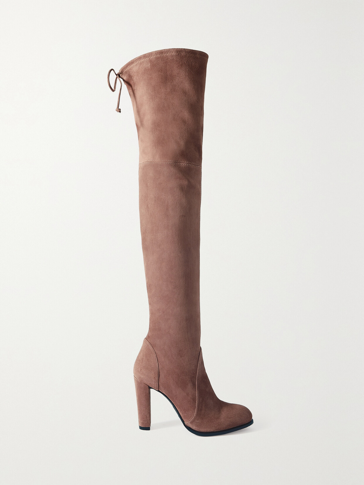 STUART WEITZMAN HIGHLAND STRETCH-SUEDE OVER-THE-KNEE BOOTS