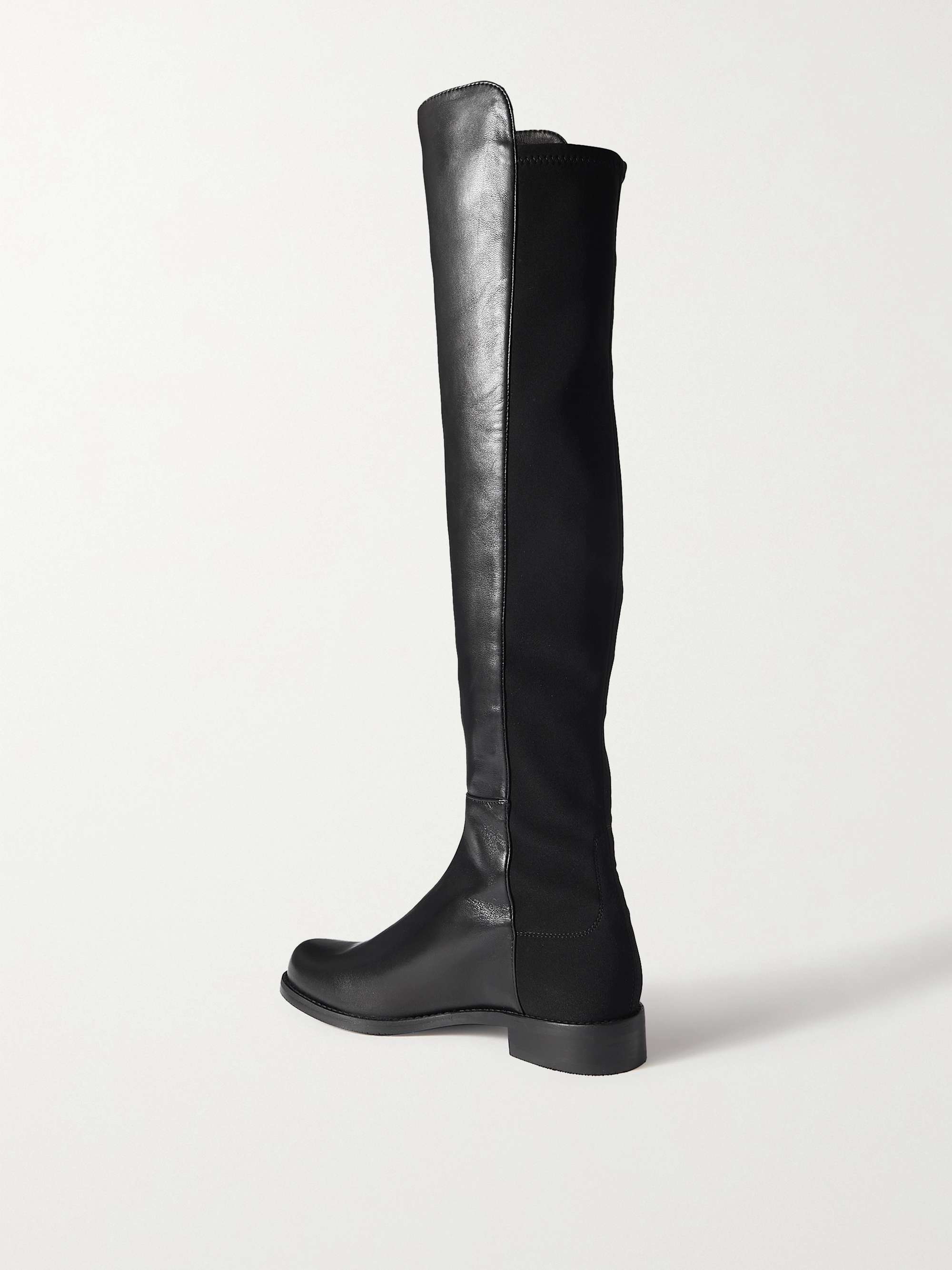 STUART WEITZMAN 5050 Lift leather and stretch over-the-knee boots
