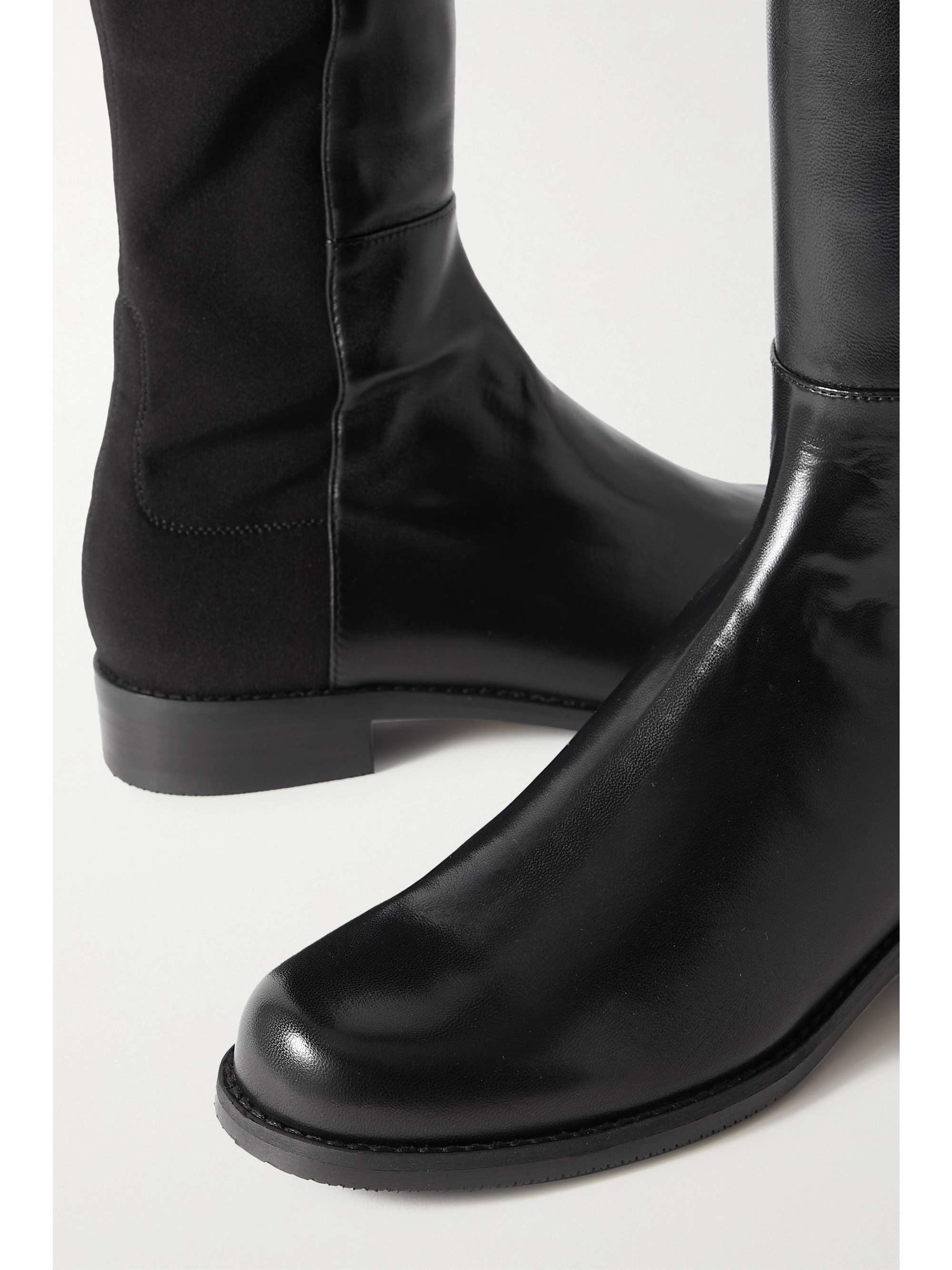 STUART WEITZMAN 5050 Lift leather and stretch over-the-knee boots | NET ...