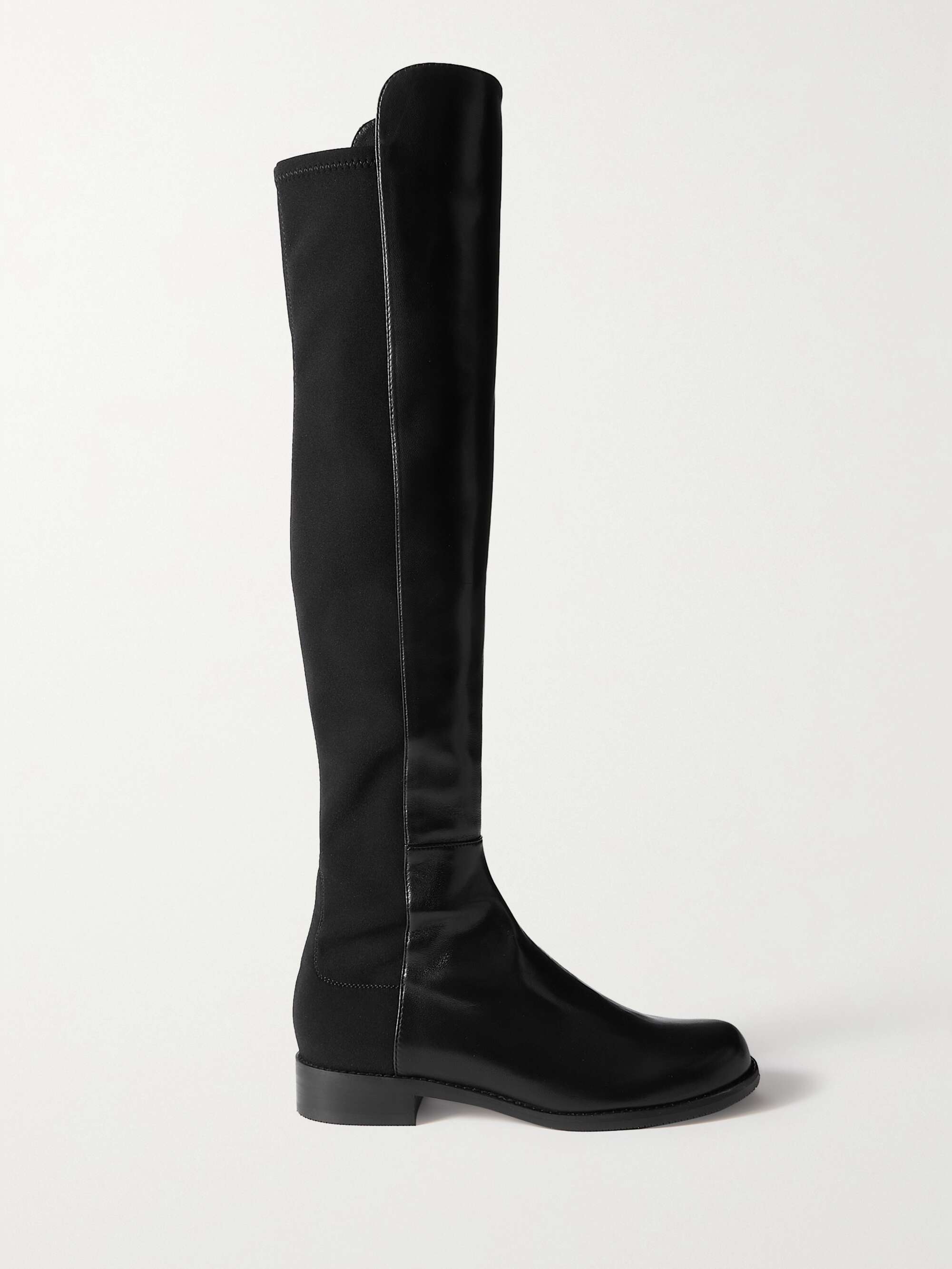 STUART WEITZMAN 5050 Lift leather and stretch over-the-knee boots | NET ...