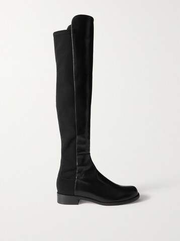 Stuart Weitzman 5050 Lift leather and stretch over-the-knee boots