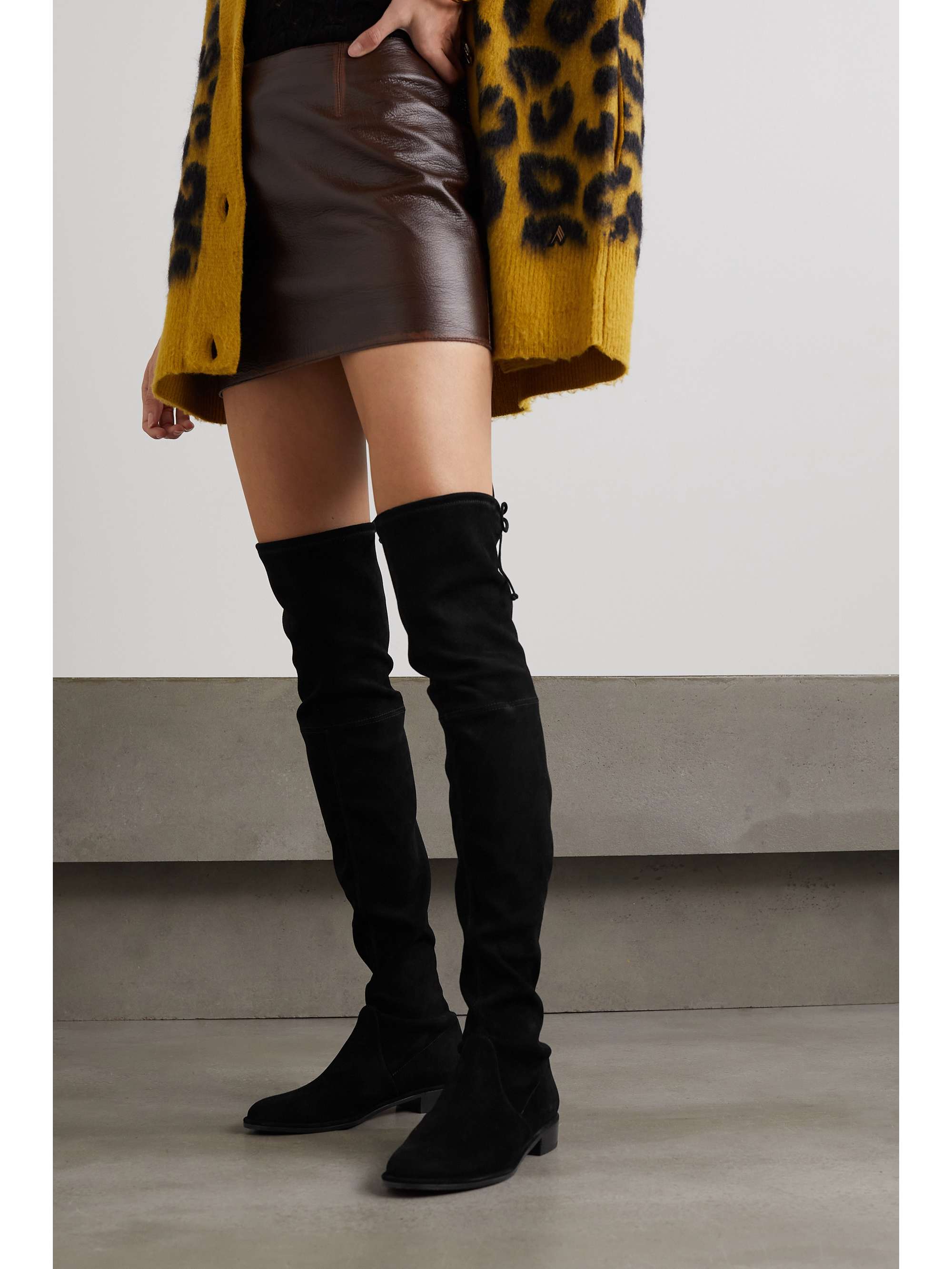 Stuart Weitzman Lowland Suede Over The Knee Boots Net A Porter