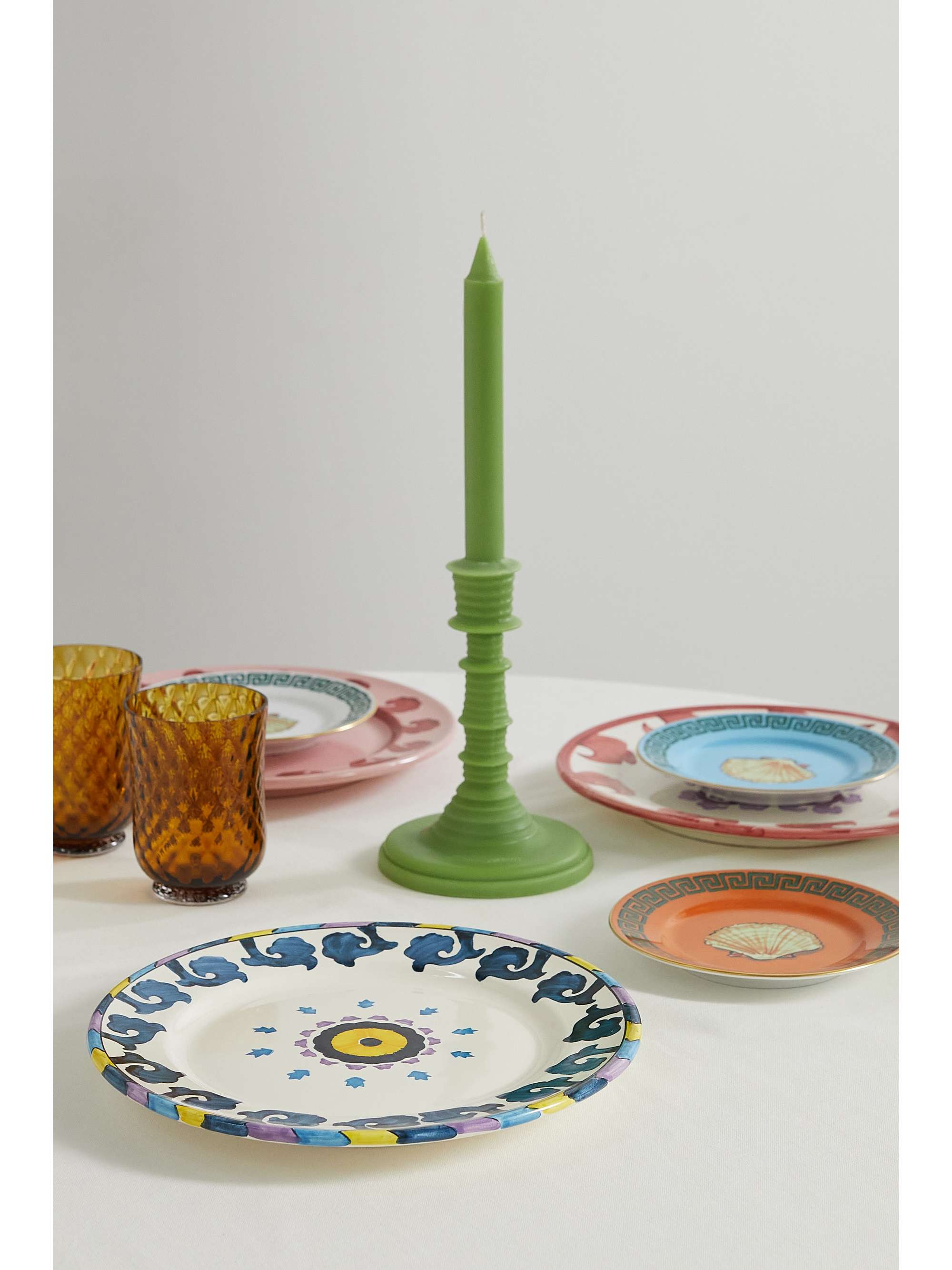 EMPORIO SIRENUSE Set of six 28cm ceramic dinner plates