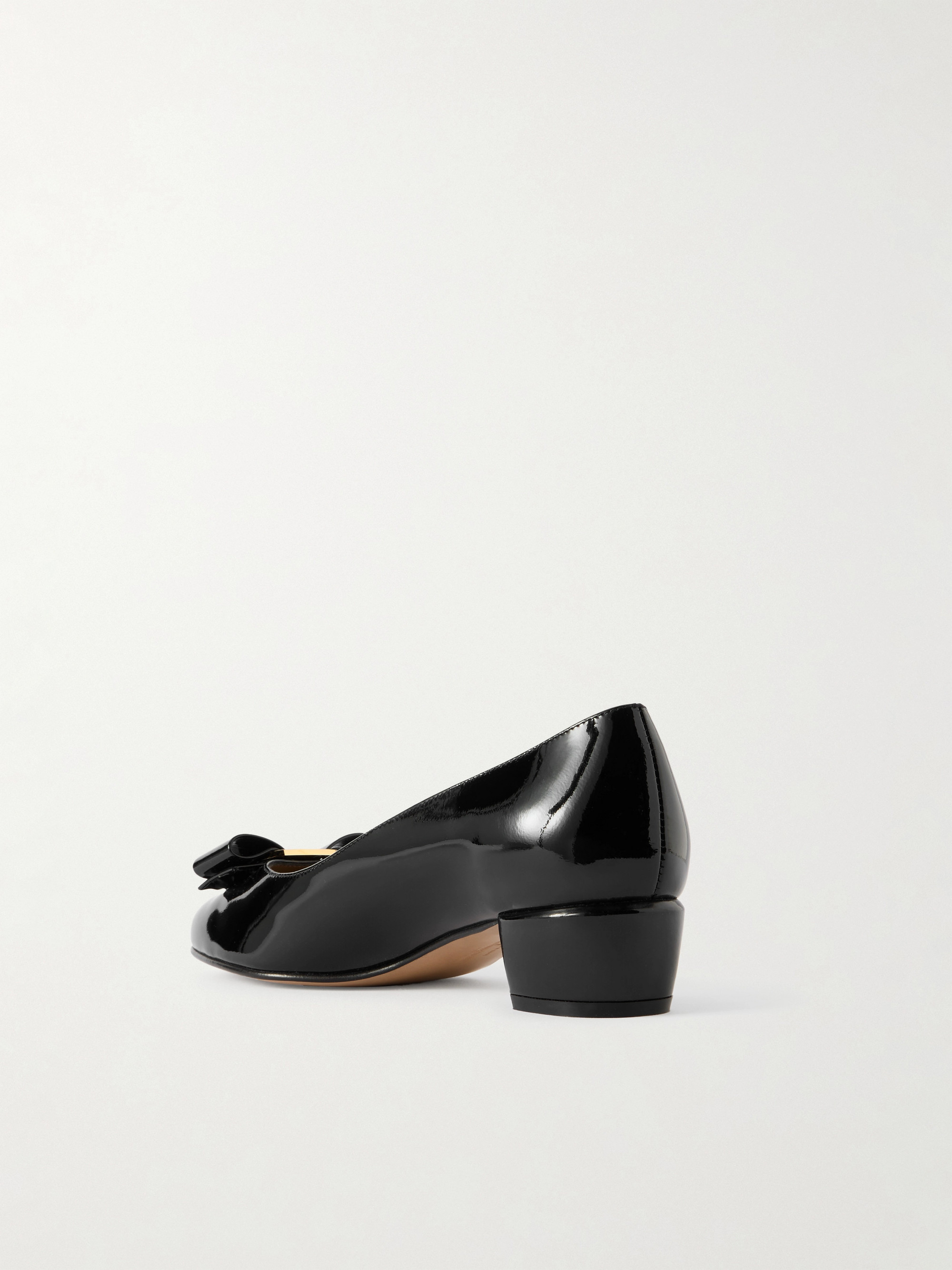 Ferragamo Vara bow-embellished leather pumps