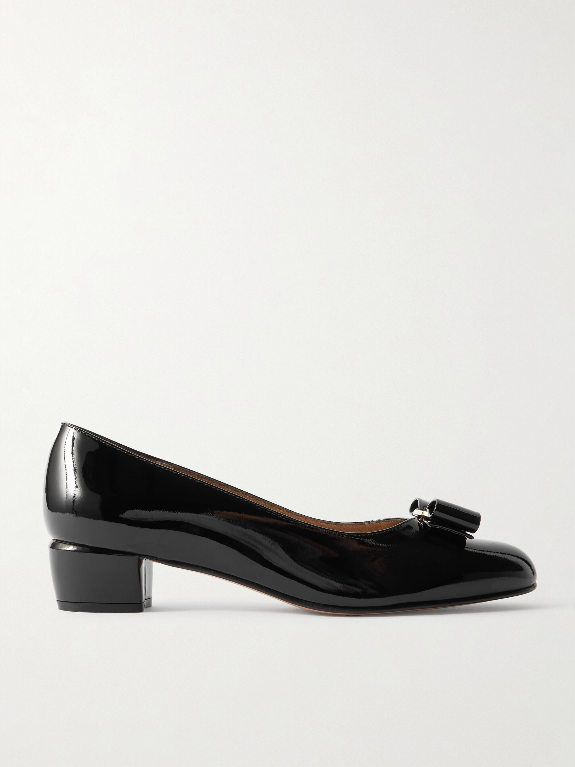 Ferragamo Vara bow-embellished leather pumps