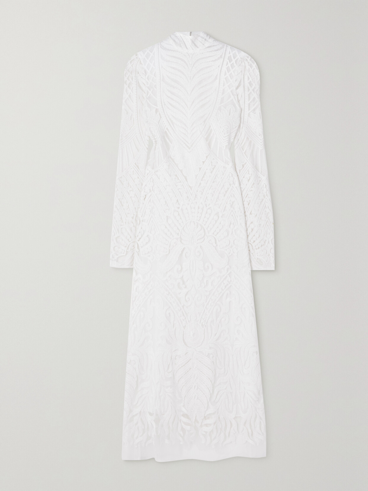 Galvan - Borghese Open-back Lace Gown - Off-white