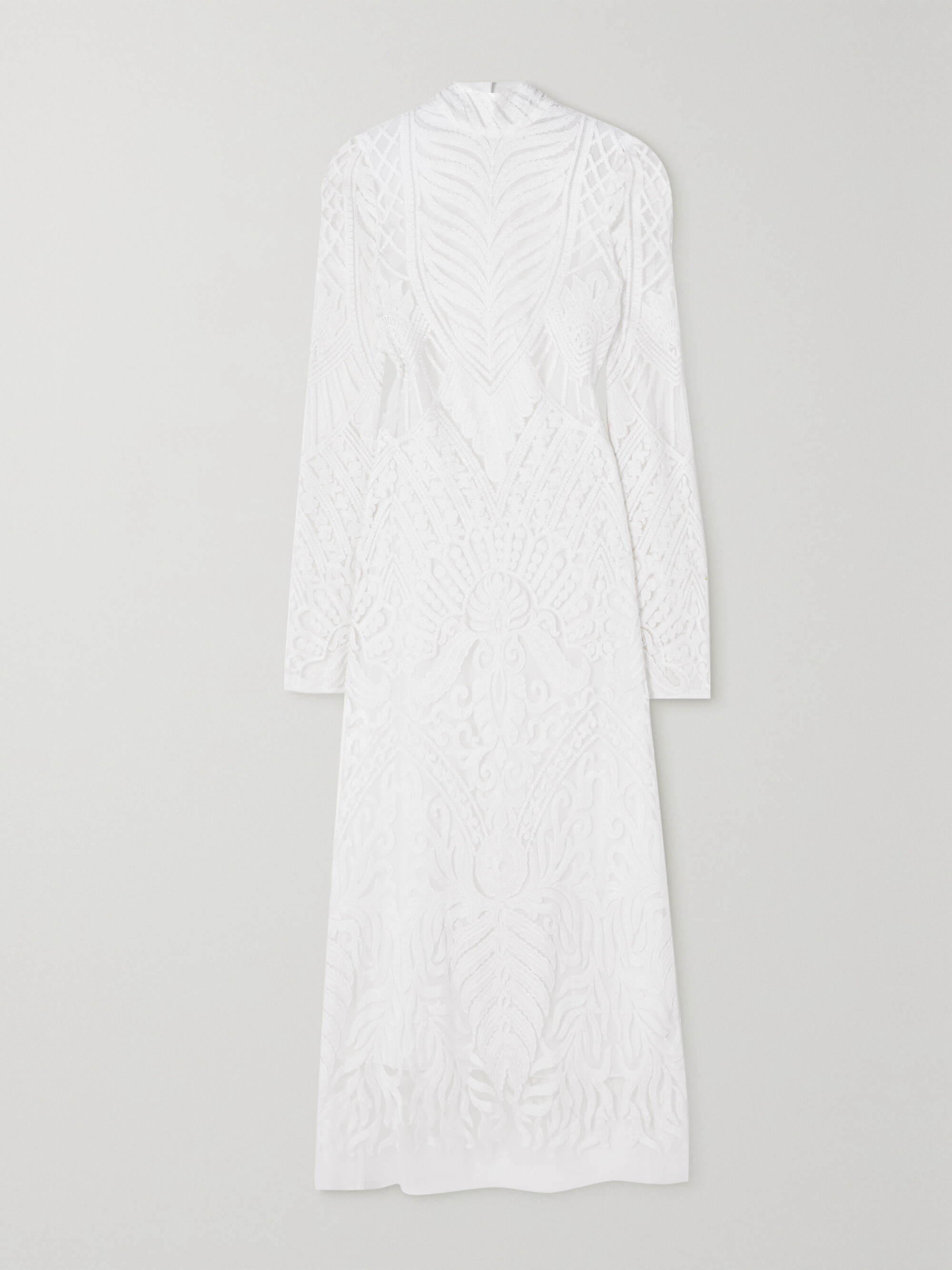 Galvan Borghese open-back lace gown thumbnail