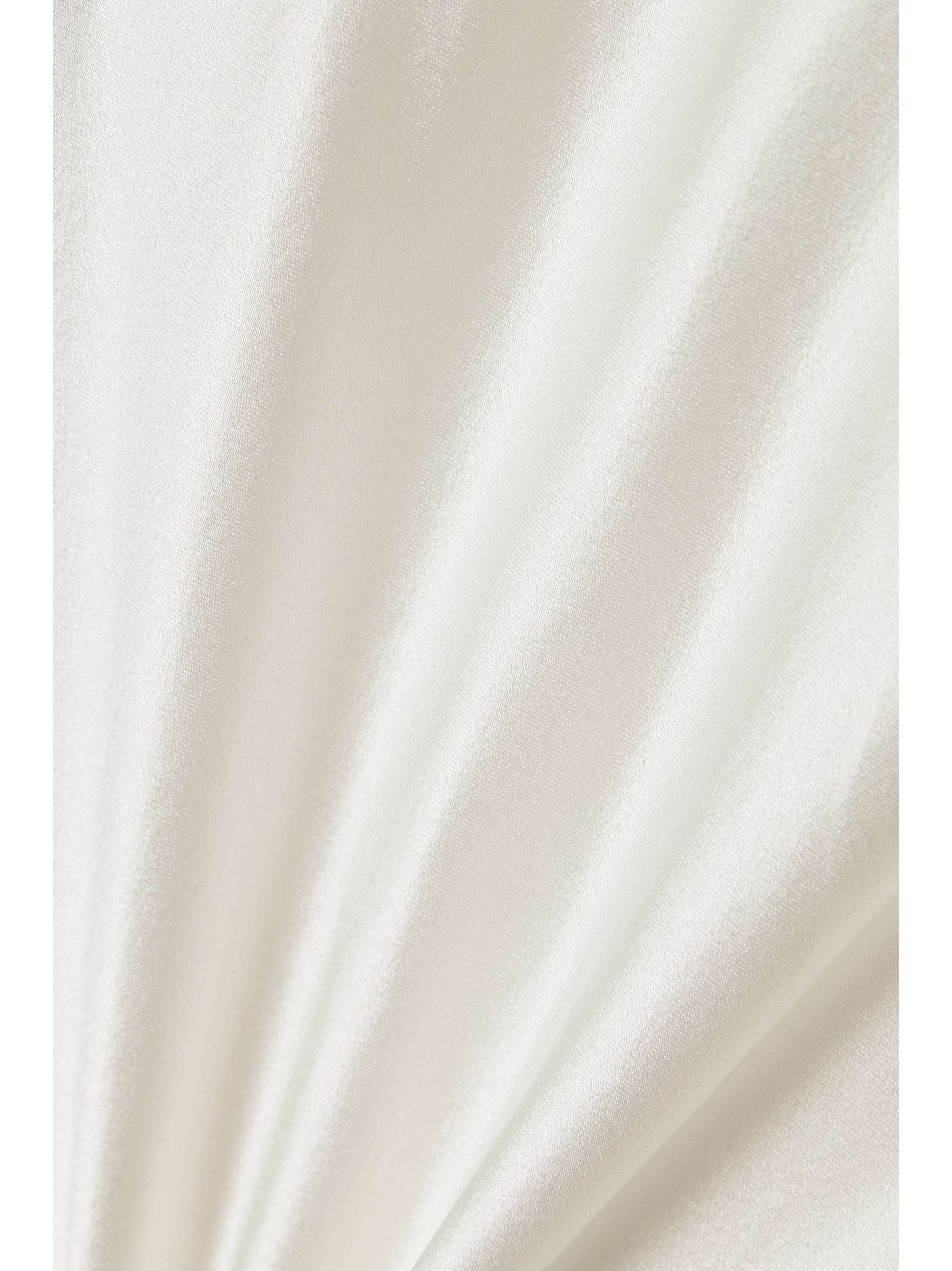 GALVAN Praiano faux pearl-embellished silk-satin maxi dress