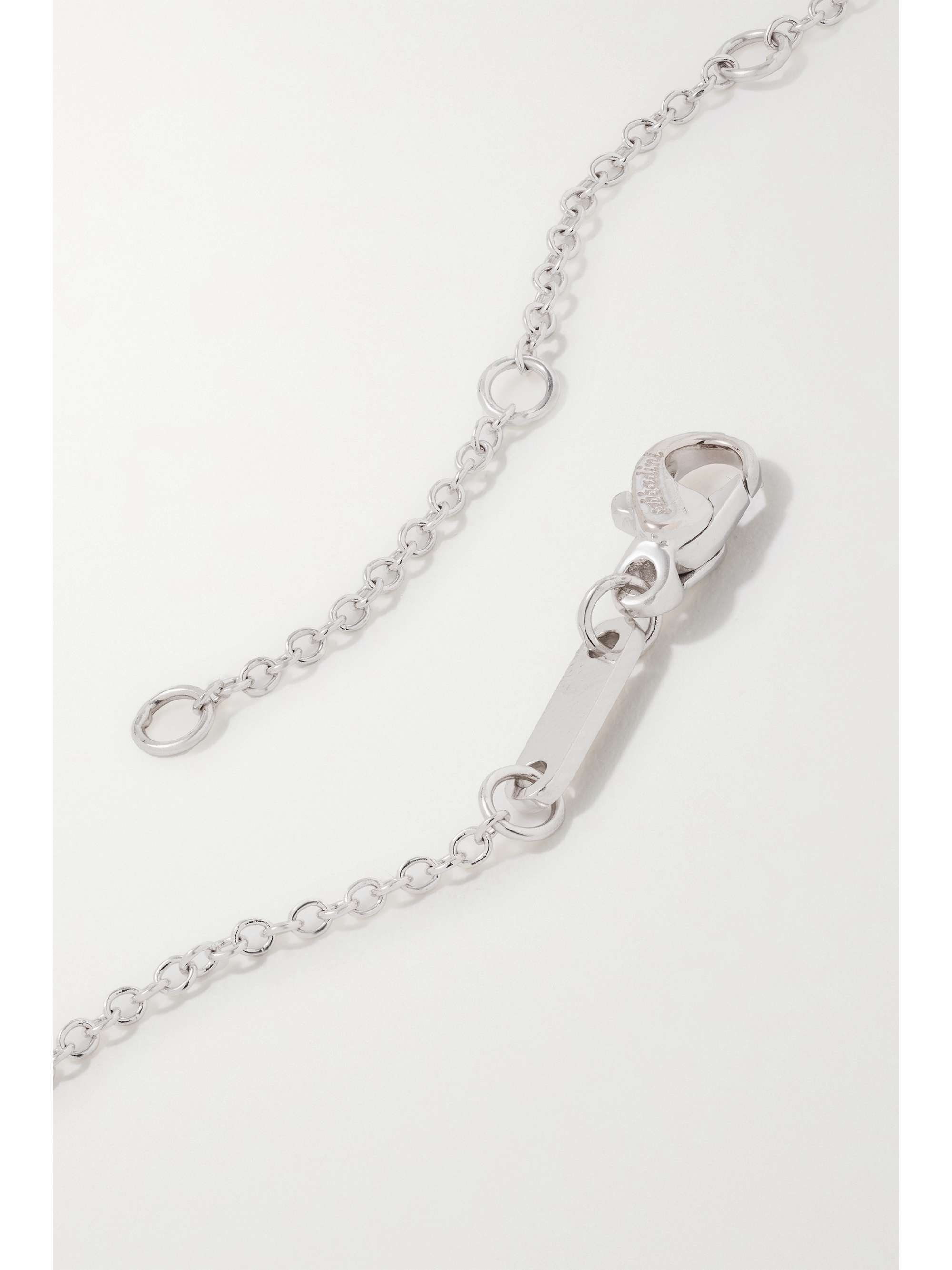 SABBADINI 18-karat white gold diamond necklace