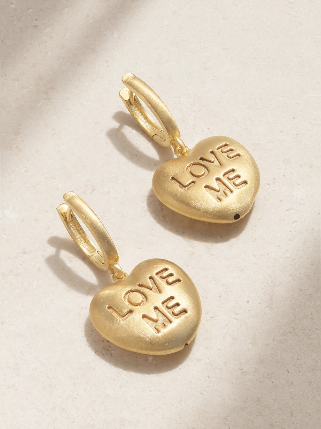 Lauren Rubinski Love Me 14-karat Gold Earrings