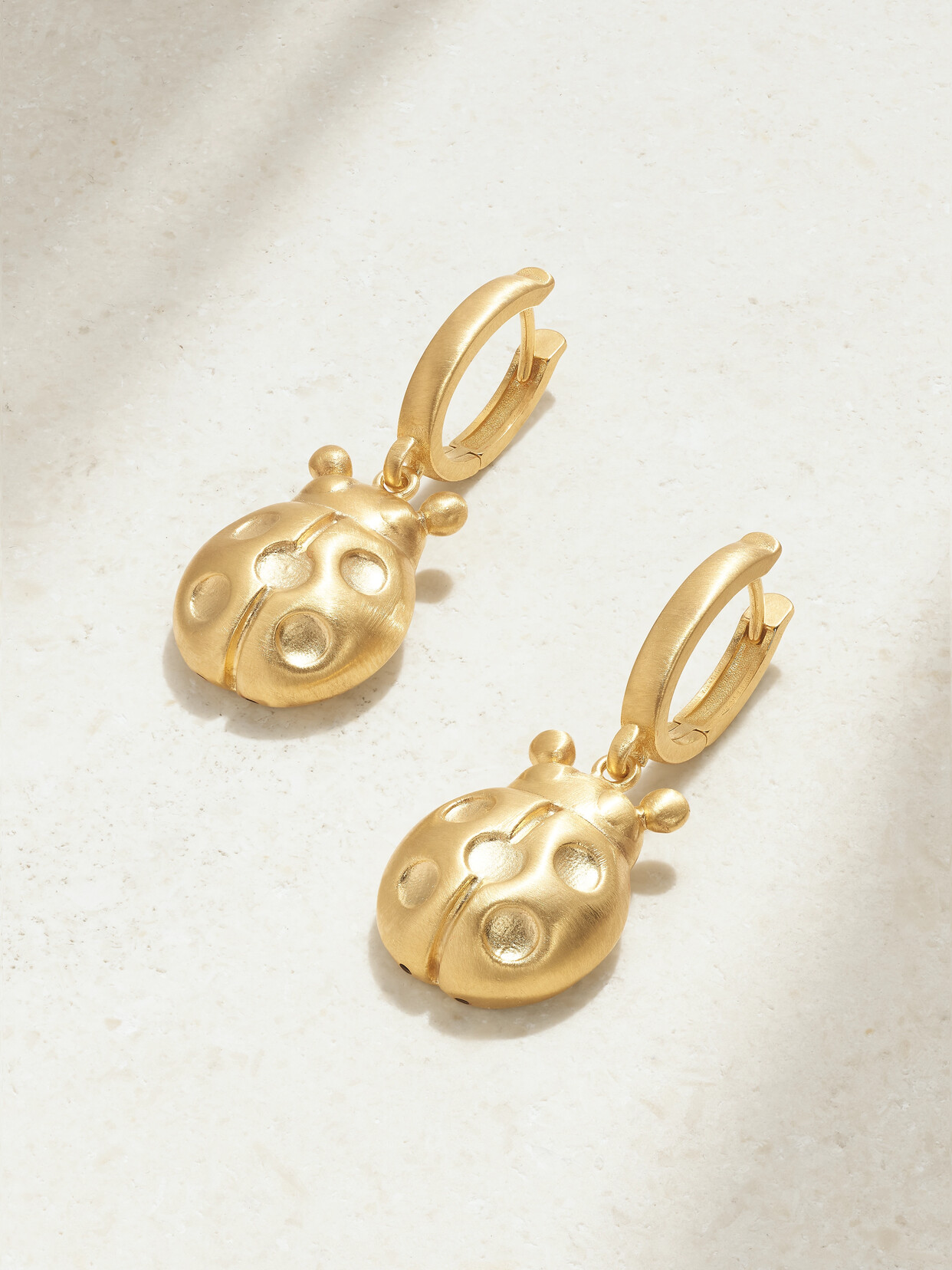 Lauren Rubinski Lady Bug 14-karat Gold Earrings