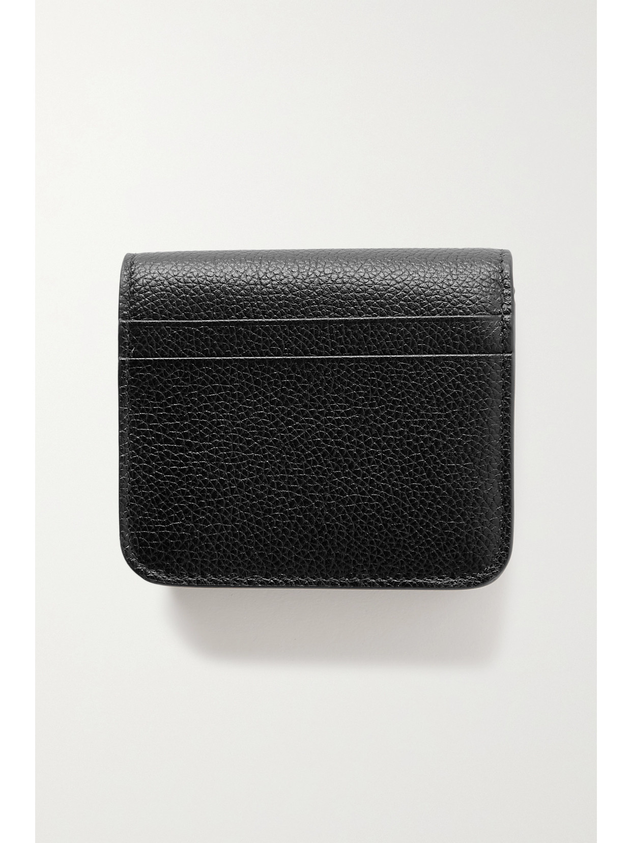 Balenciaga Printed Textured-leather Cardholder In Black