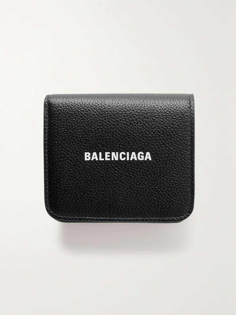 Balenciaga Printed Textured-leather Cardholder