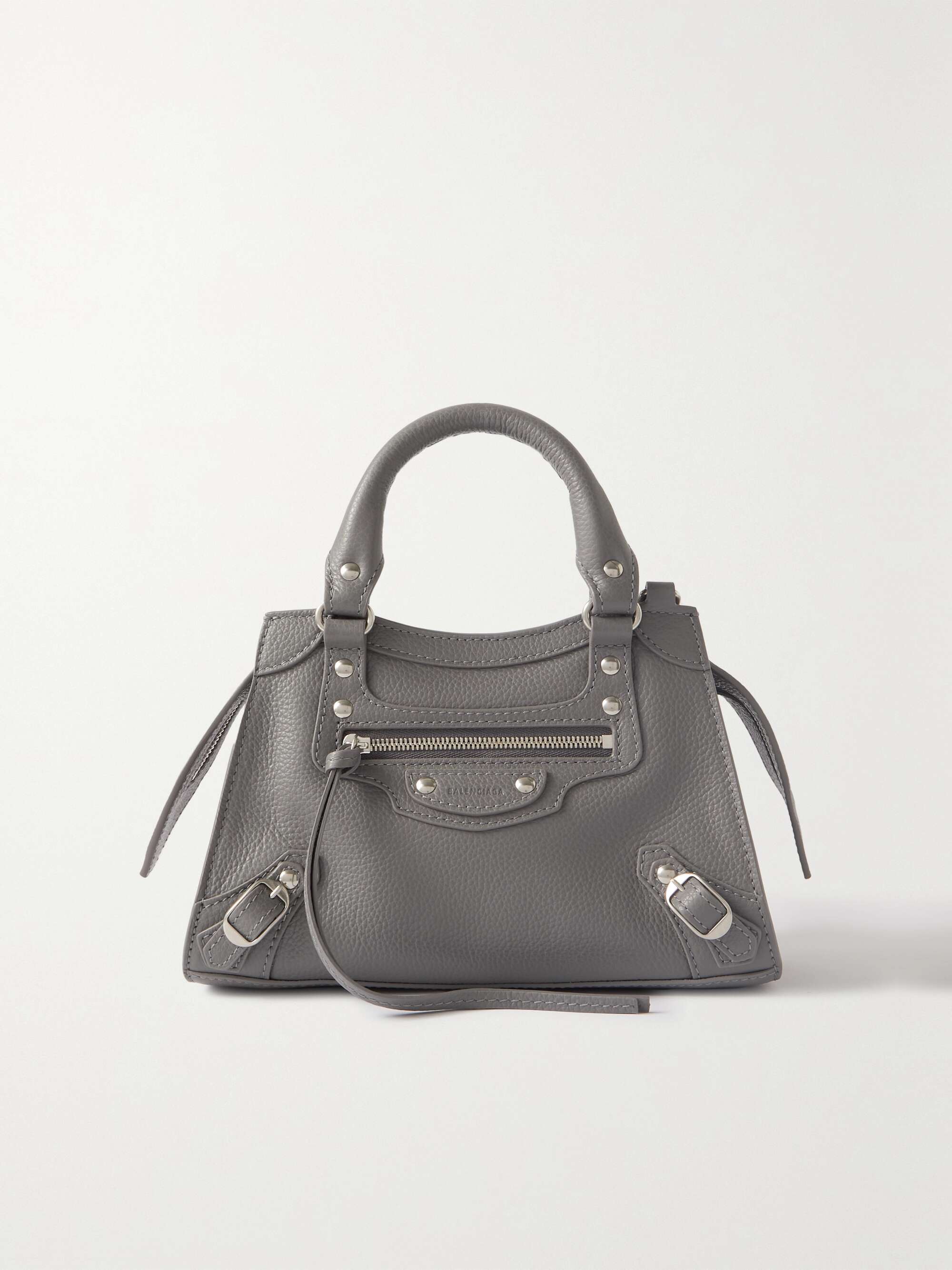 BALENCIAGA Neo Classic City mini textured-leather tote | NET-A-PORTER