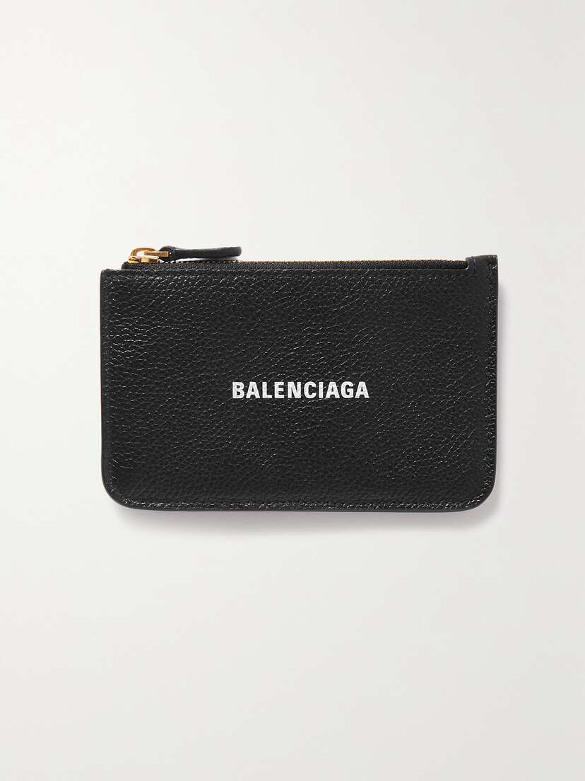 Balenciaga Cash Printed Textured-leather Cardholder