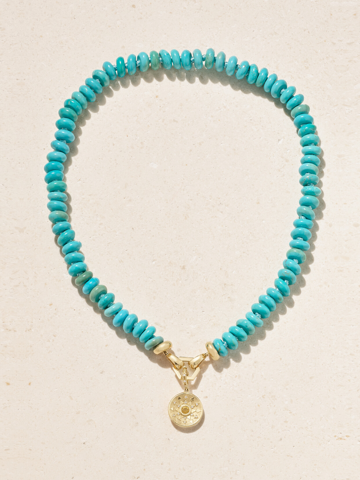 Harwell Godfrey - Gold Turquoise Necklace - One size