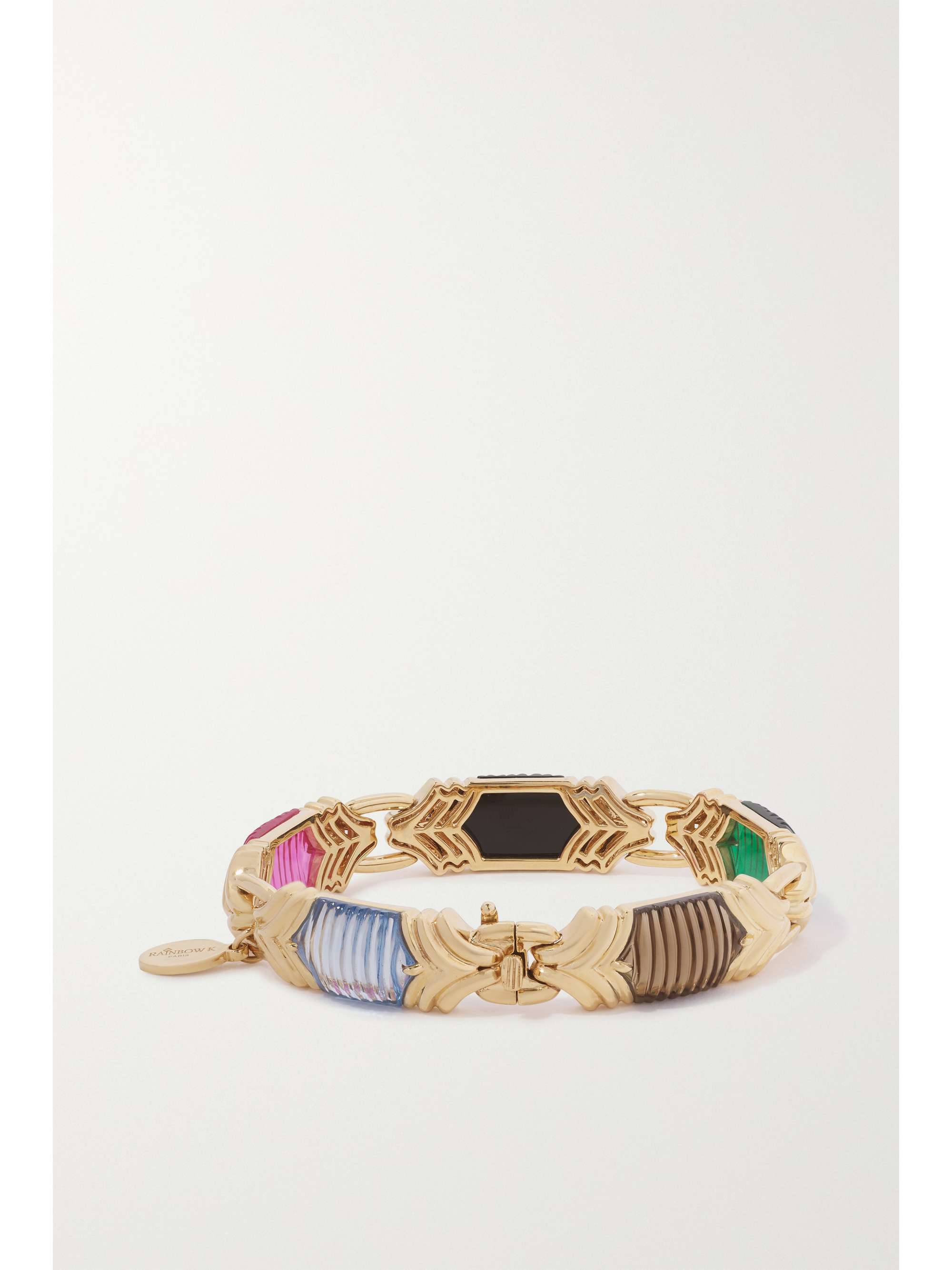 RAINBOW K Cleopatra 14-karat gold multi-stone bracelet