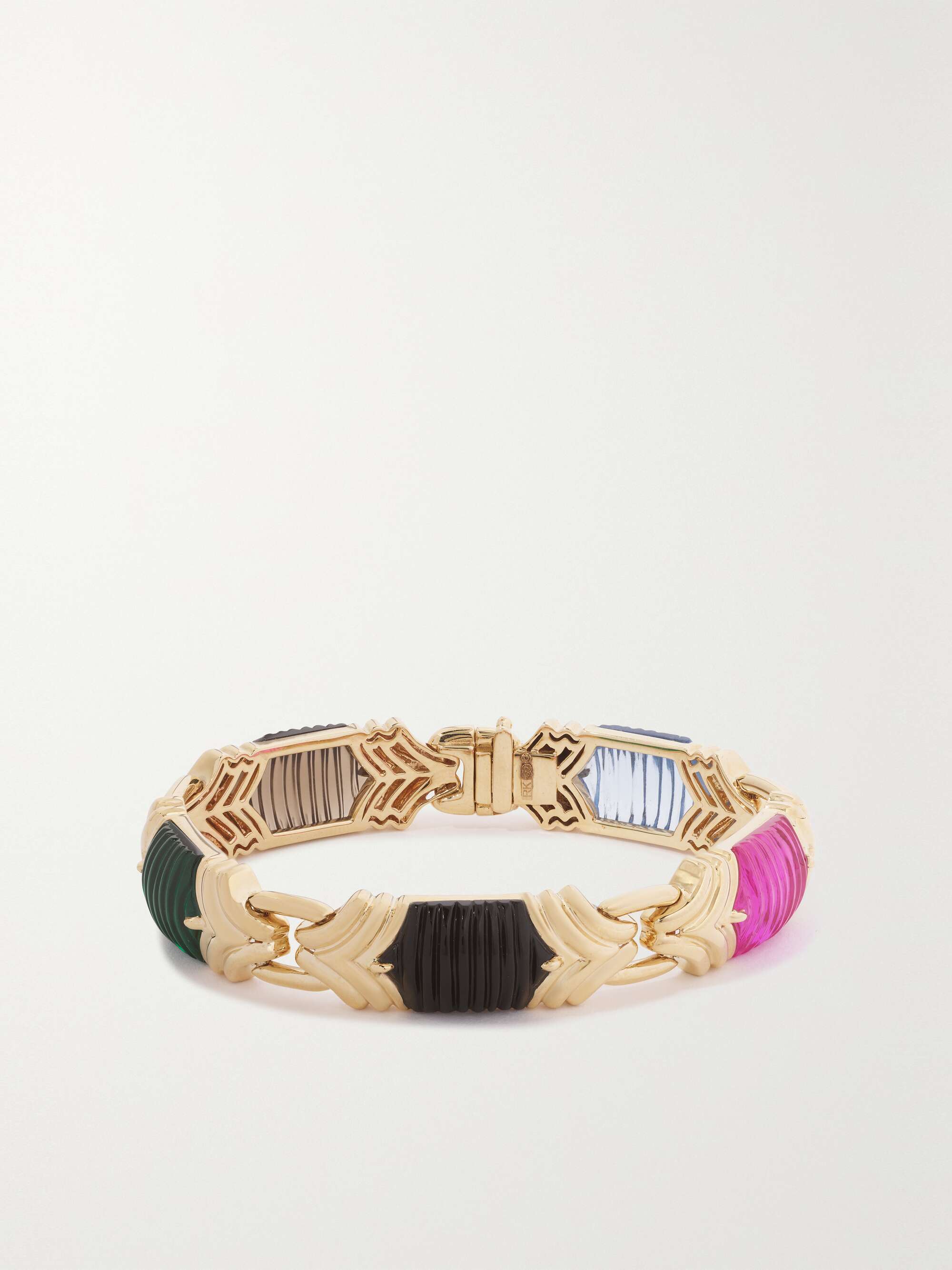 Cleopatra 14 karat gold multi stone bracelet gold One Size